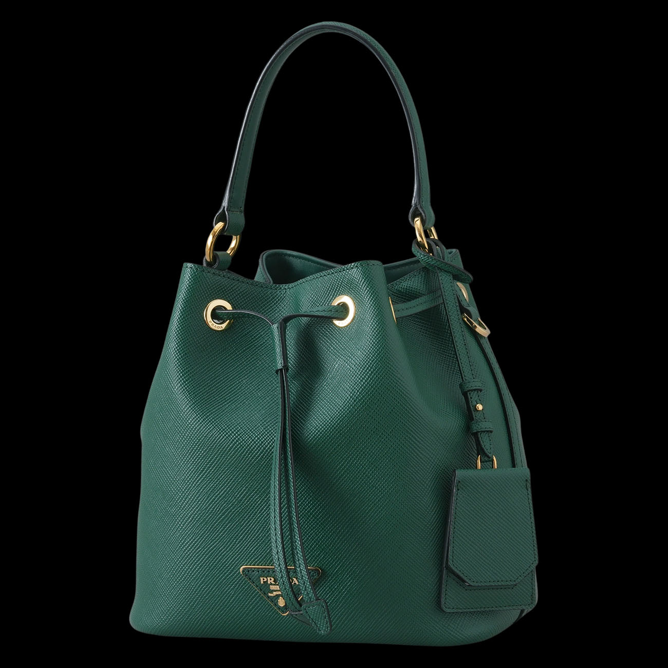PRADA(USED)프라다 1BE032 사피아노 레더 버킷백