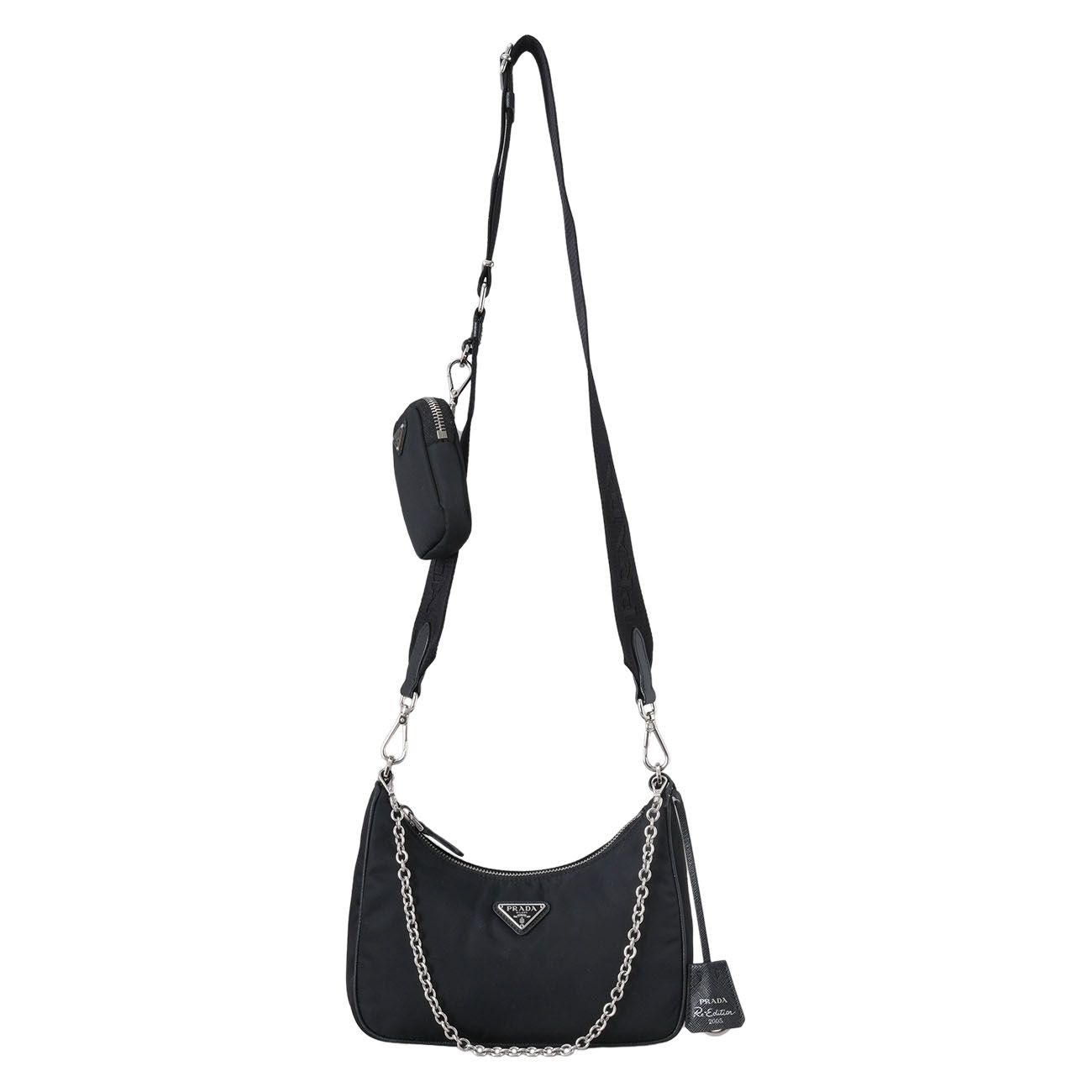 PRADA(USED)프라다 1BH204 리에디션 리나일론 호보백