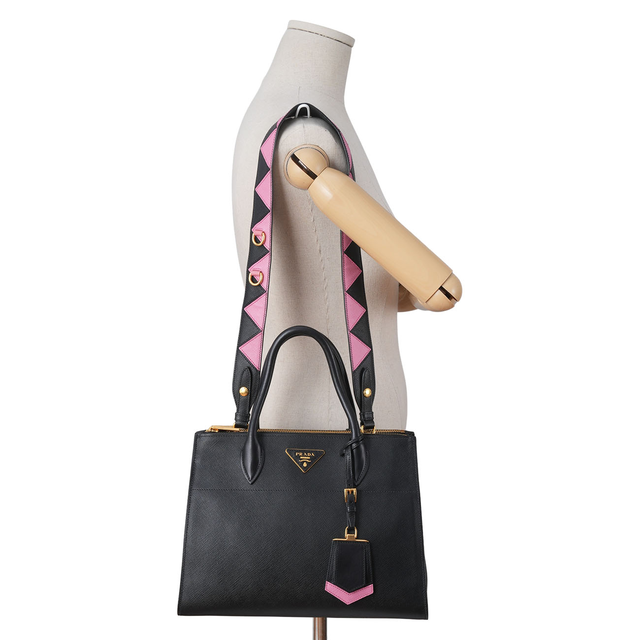 PRADA(USED)프라다 1BA102 사피아노 시티 토트겸 숄더백