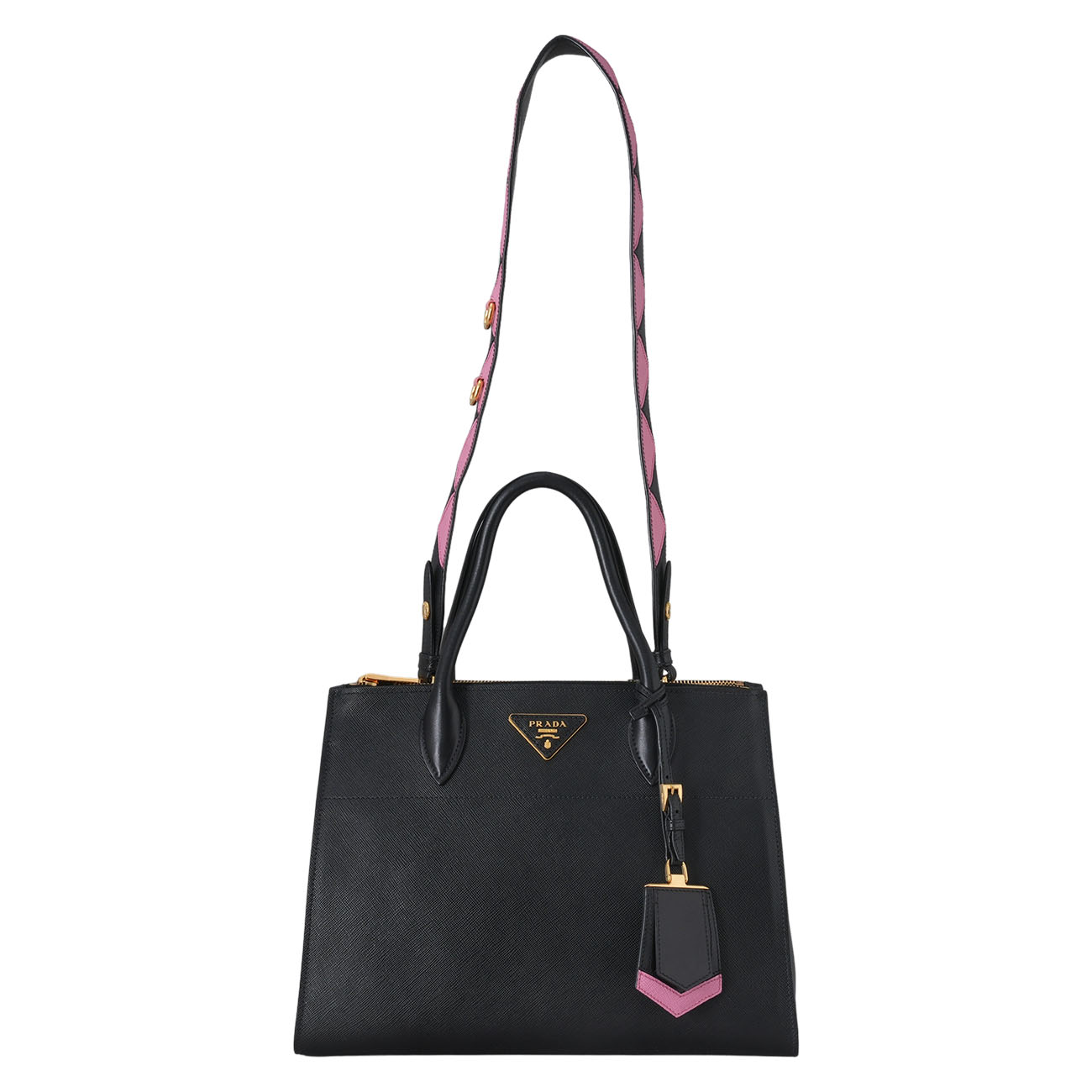 PRADA(USED)프라다 1BA102 사피아노 시티 토트겸 숄더백