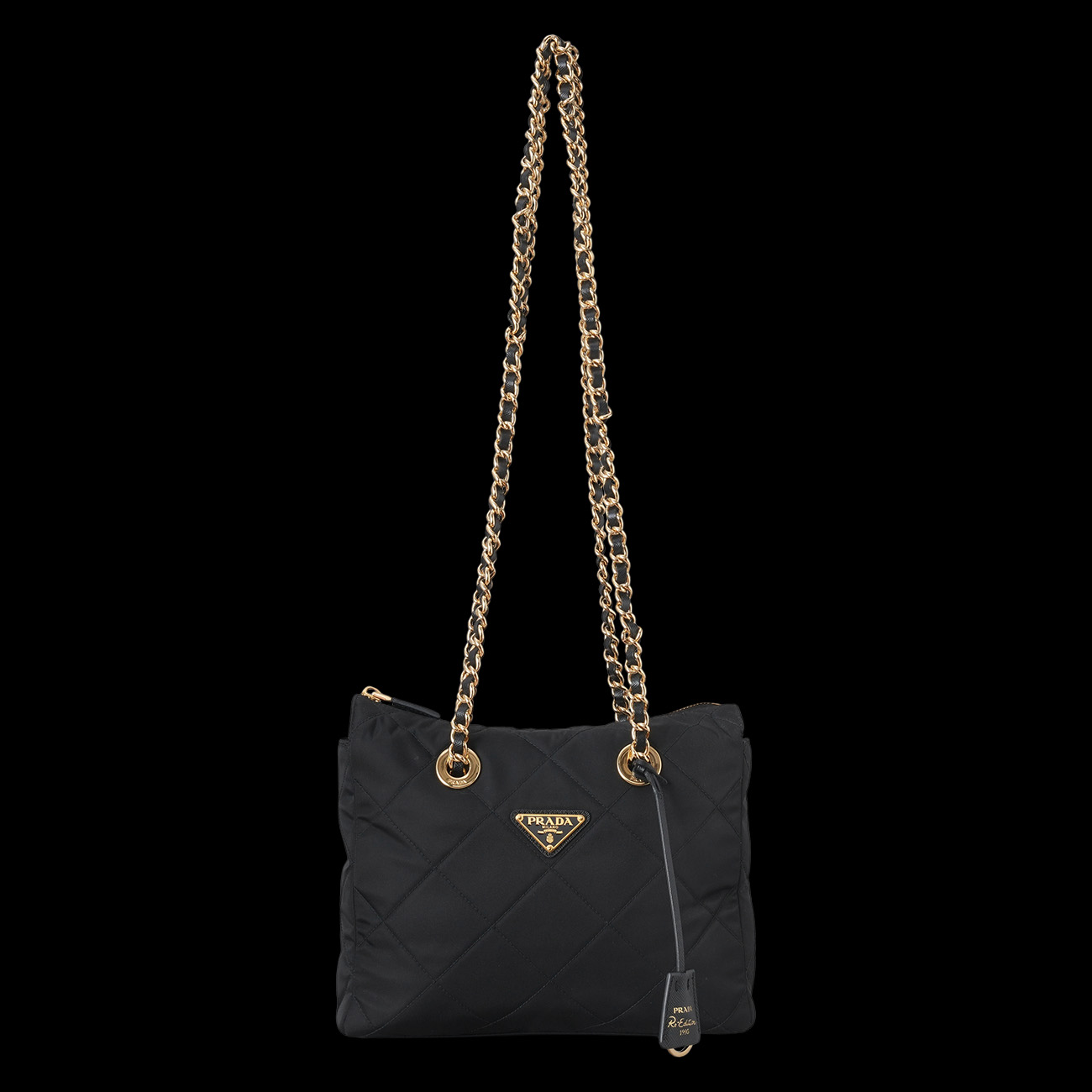 PRADA(USED)프라다 리나일론 퀼팅 체인백