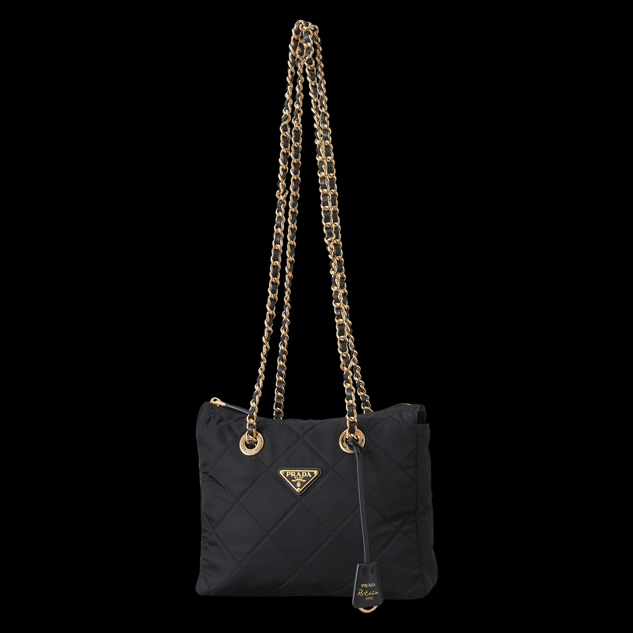 PRADA(USED)프라다 리나일론 퀼팅 체인백
