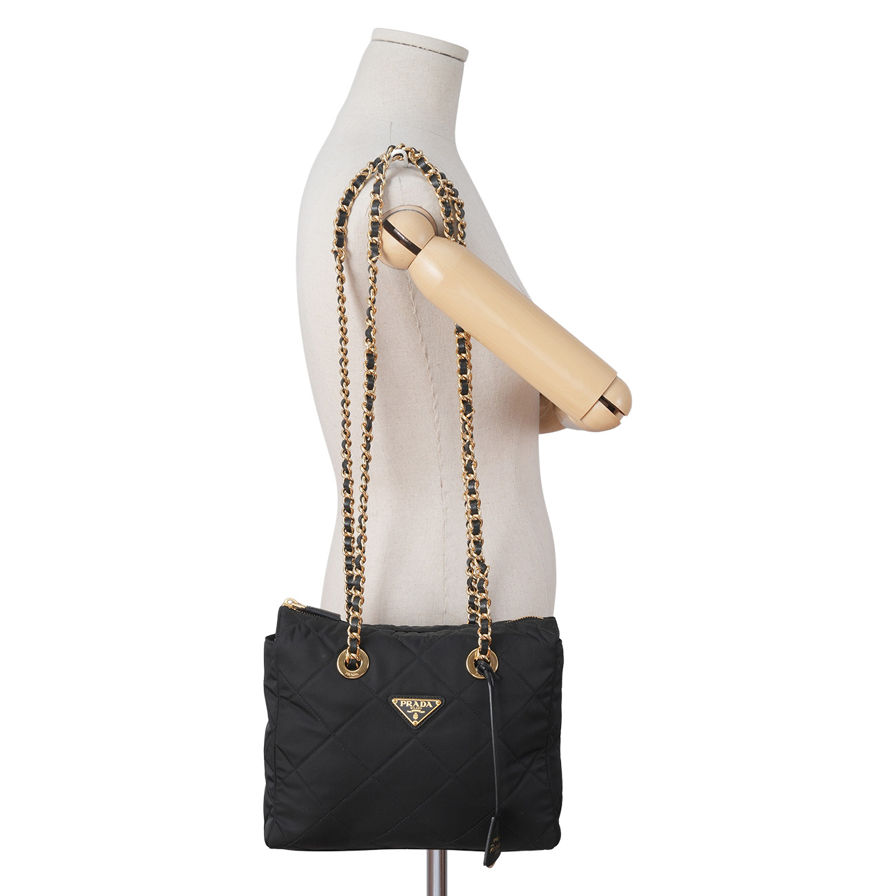 PRADA(USED)프라다 리나일론 퀼팅 체인백