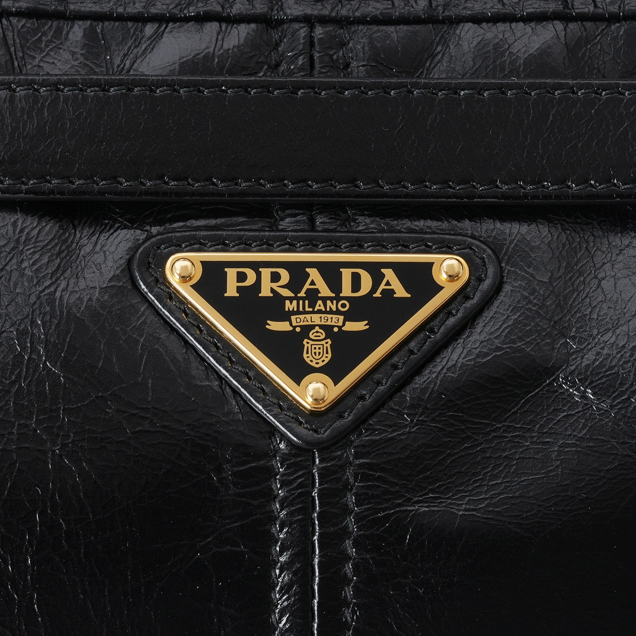 PRADA(USED)프라다 보니 라지 가죽 핸드백