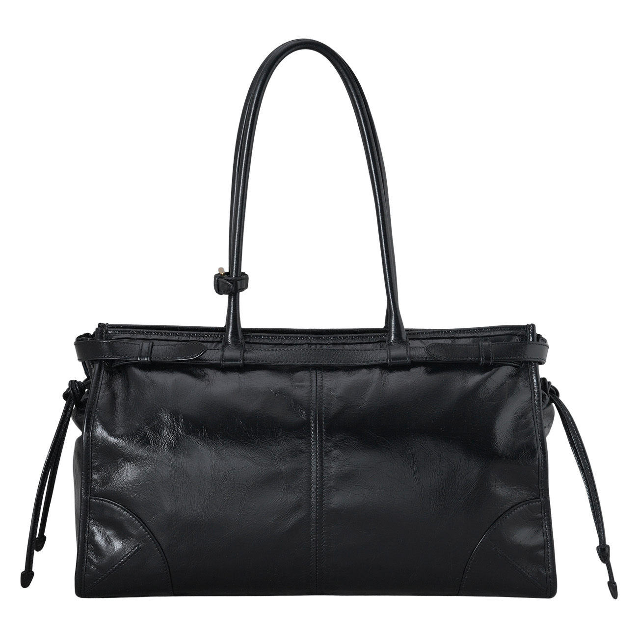 PRADA(USED)프라다 보니 라지 가죽 핸드백