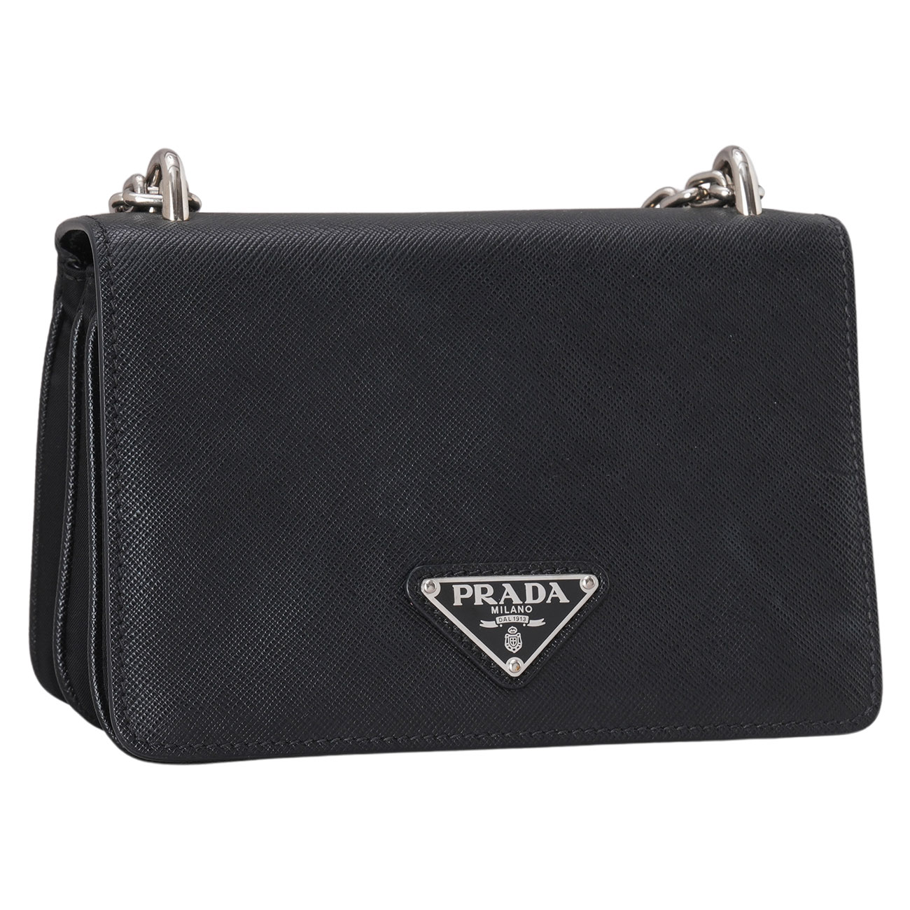 PRADA(USED)프라다 1BD032 사피아노 체인 크로스백