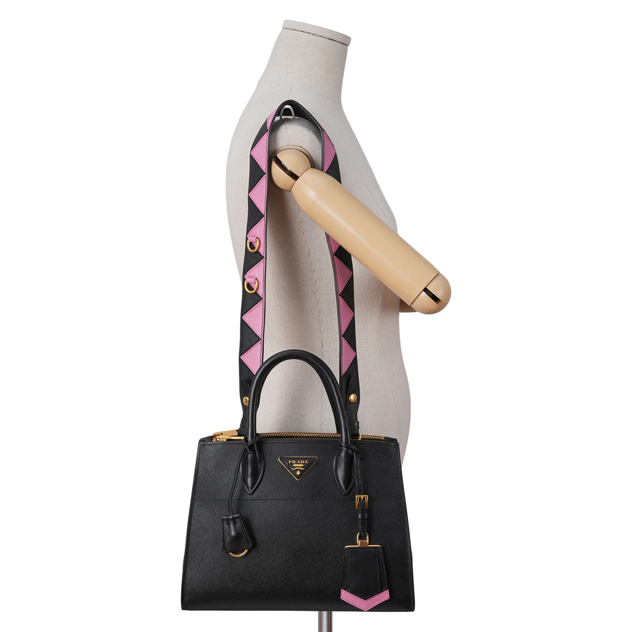 PRADA(USED)프라다 1BA103 사피아노 패러다임 숄더백