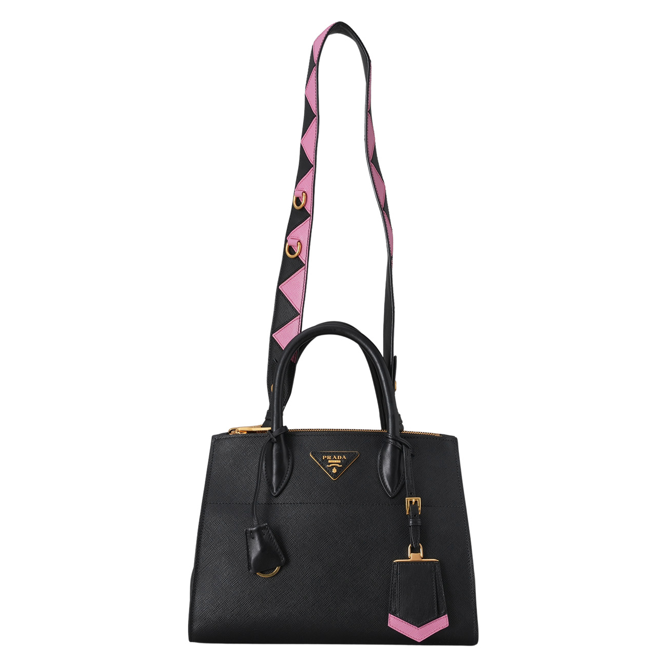 PRADA(USED)프라다 1BA103 사피아노 패러다임 숄더백