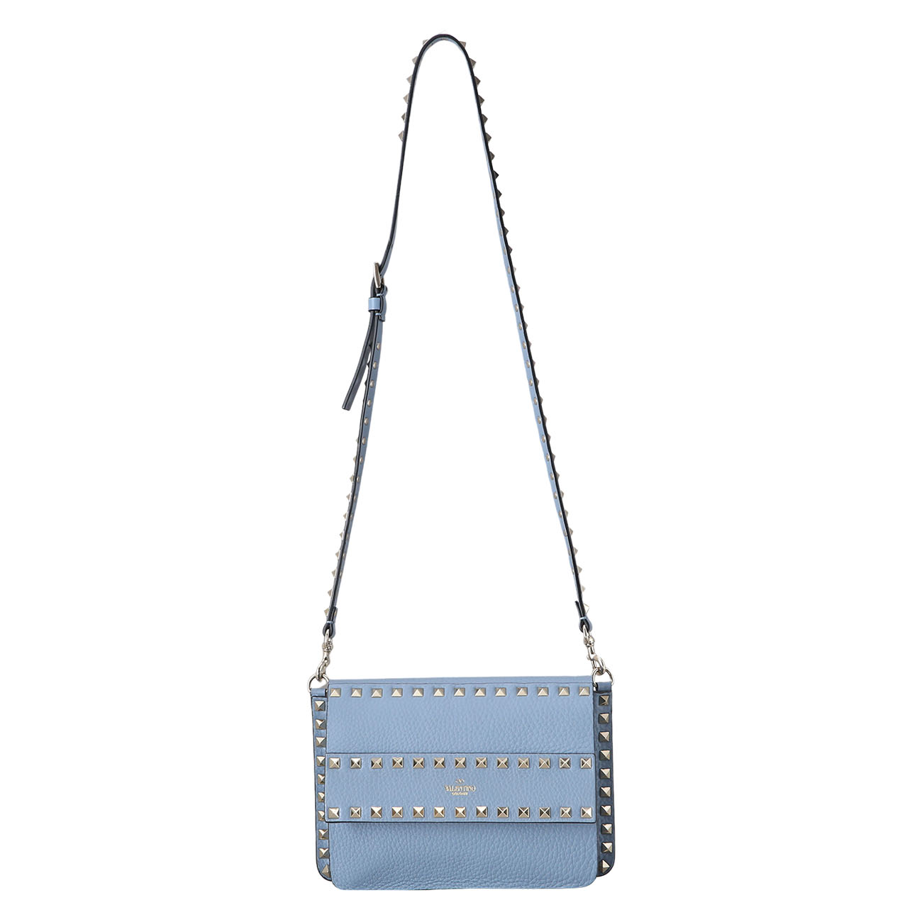 VALENTINO(USED)발렌티노 락스터드 크로스백 인디블루