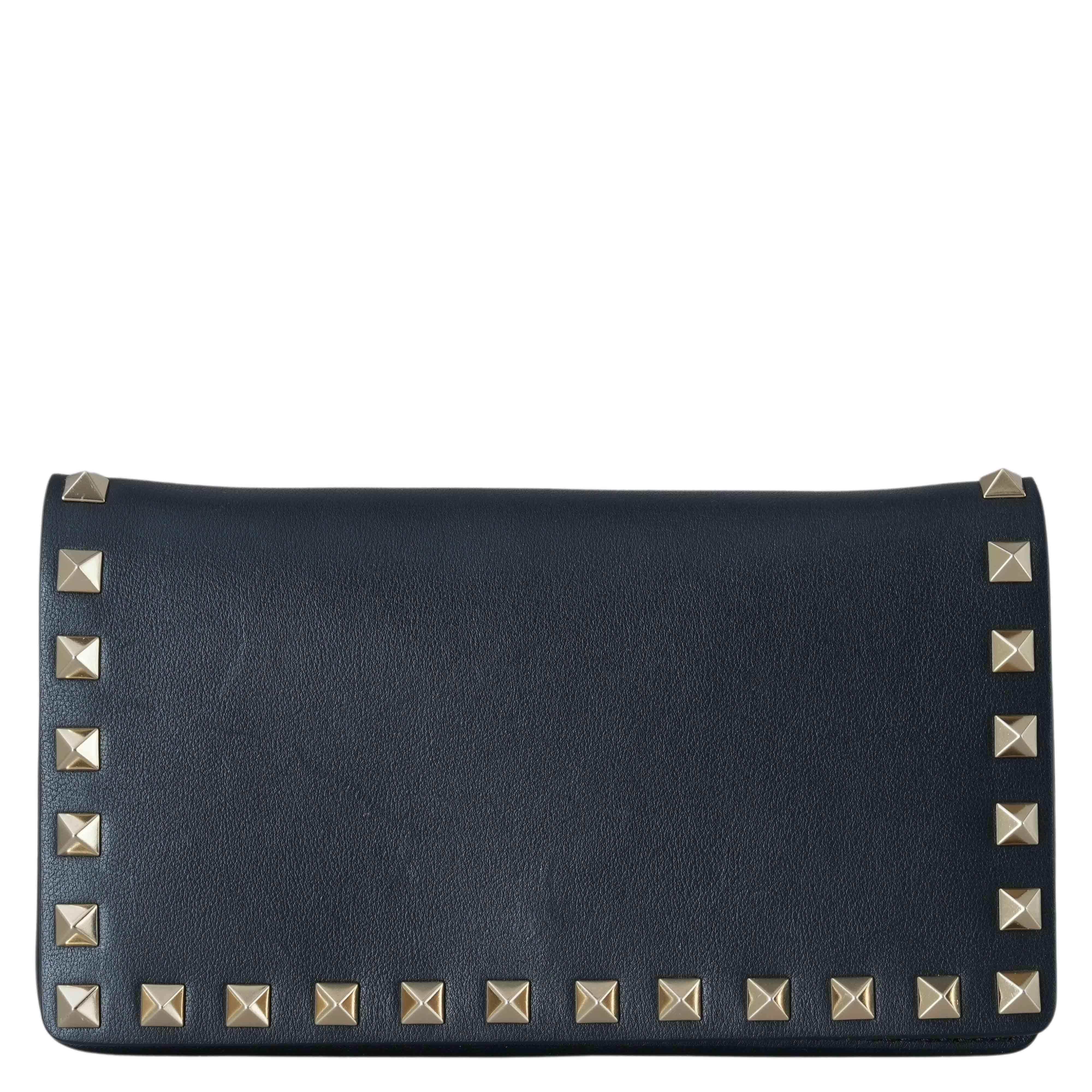 VALENTINO(USED)발렌티노 락스터드 플랩 체인 숄더백
