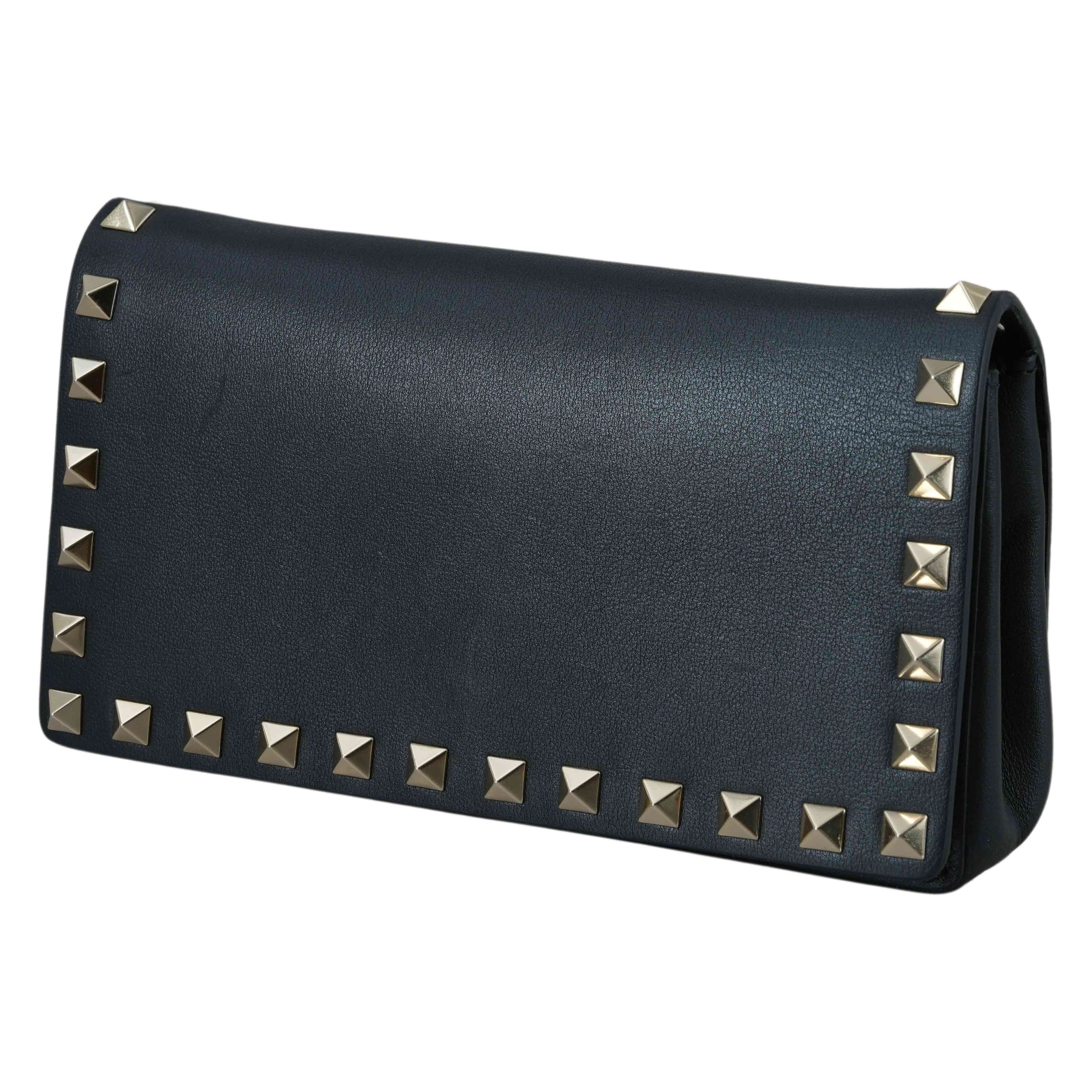 VALENTINO(USED)발렌티노 락스터드 플랩 체인 숄더백