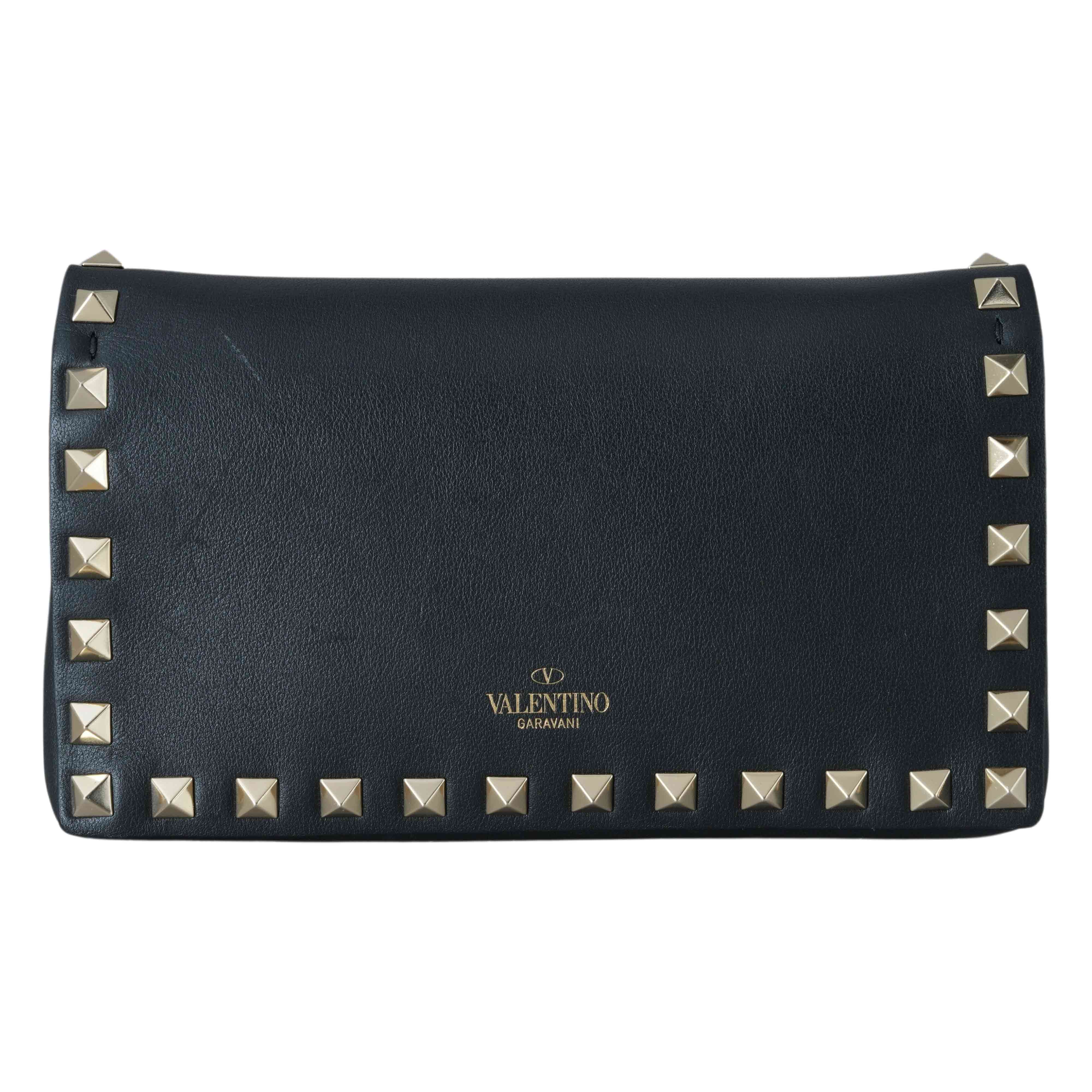 VALENTINO(USED)발렌티노 락스터드 플랩 체인 숄더백
