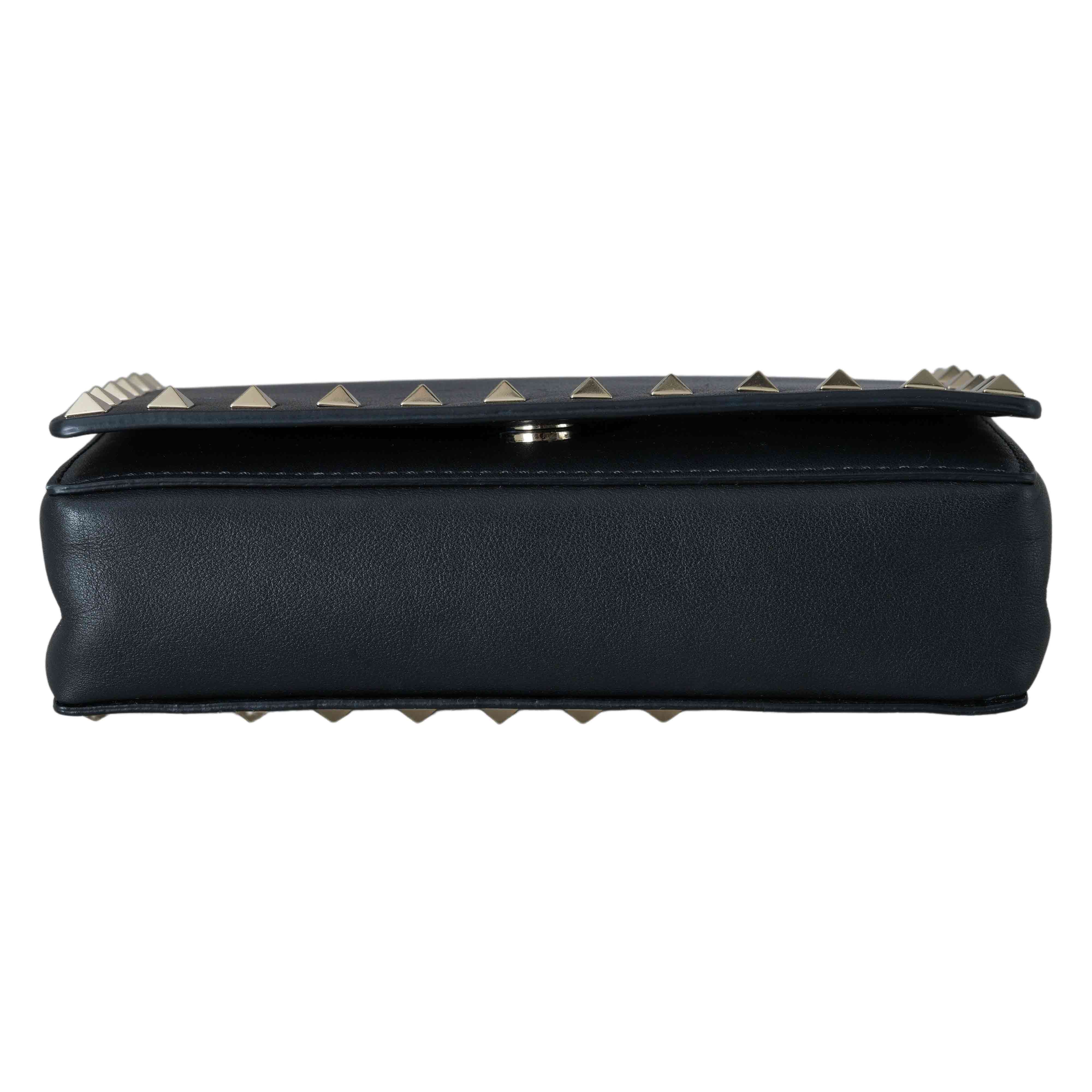 VALENTINO(USED)발렌티노 락스터드 플랩 체인 숄더백