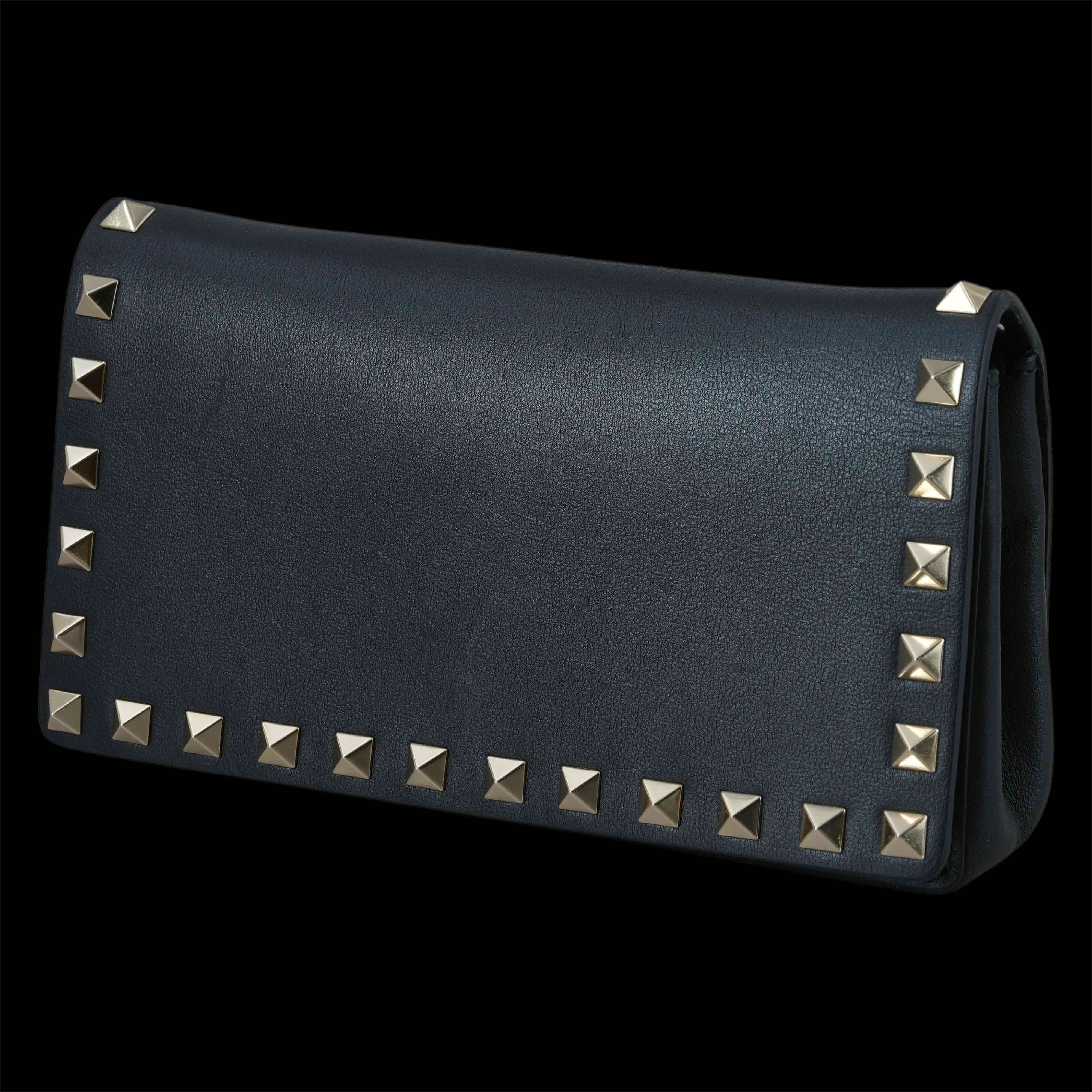 VALENTINO(USED)발렌티노 락스터드 플랩 체인 숄더백
