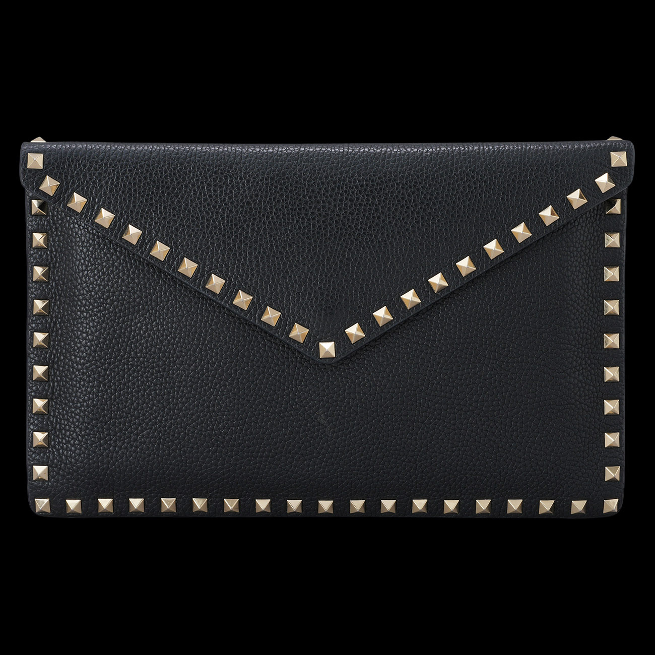 VALENTINO(USED)발렌티노 락스터드 플랩 클러치