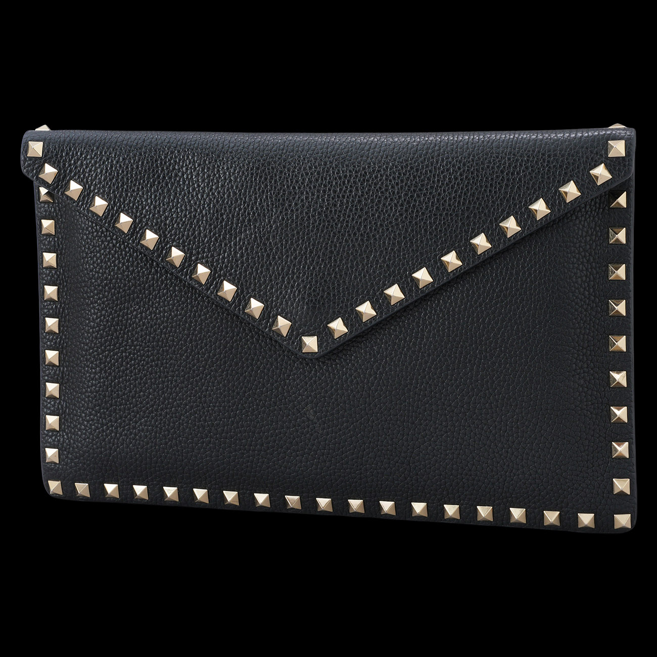 VALENTINO(USED)발렌티노 락스터드 플랩 클러치