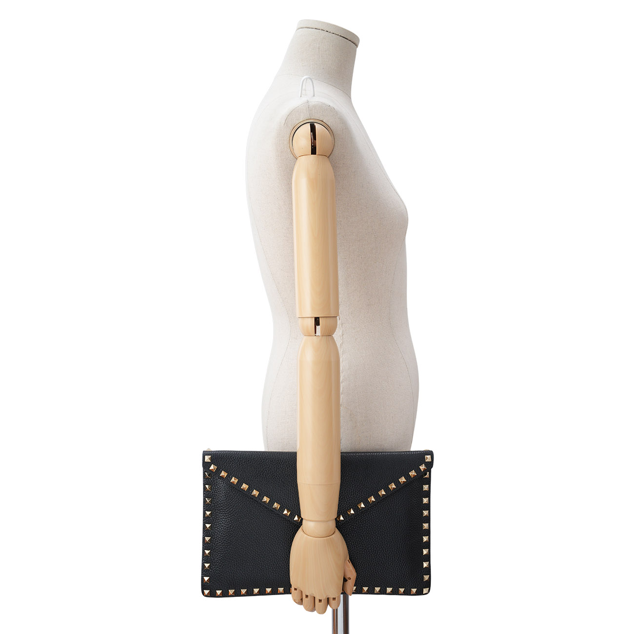 VALENTINO(USED)발렌티노 락스터드 플랩 클러치