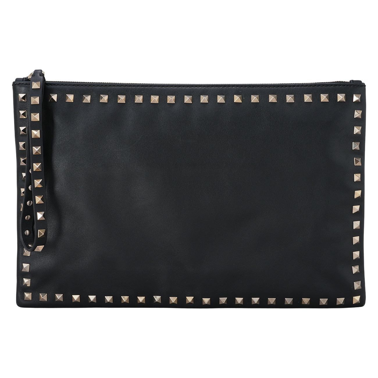 VALENTINO(USED)발렌티노 락스터드 클러치 블랙