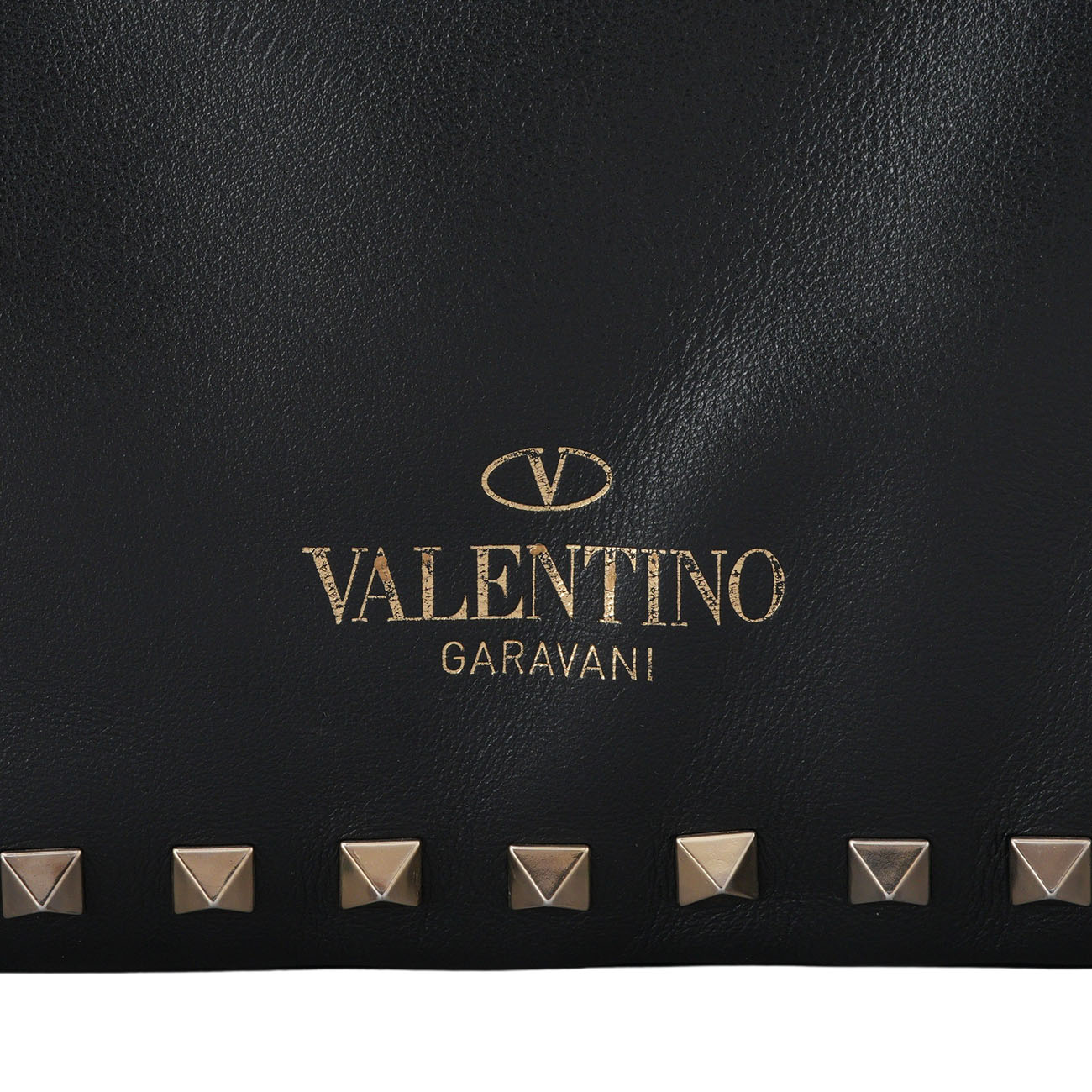 VALENTINO(USED)발렌티노 락스터드 클러치 블랙