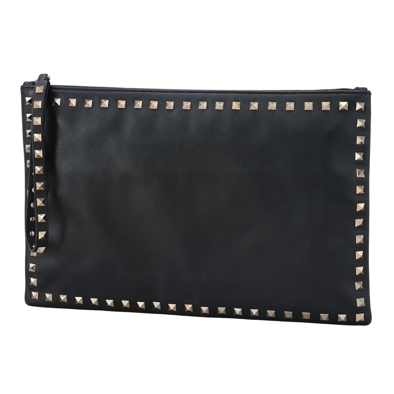 VALENTINO(USED)발렌티노 락스터드 클러치 블랙