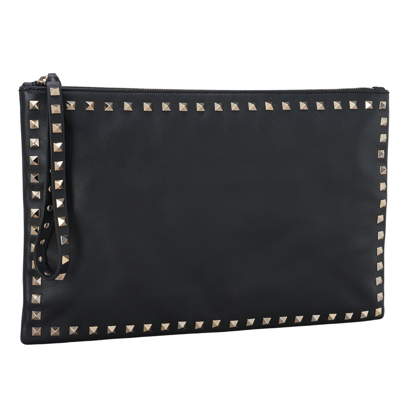 VALENTINO(USED)발렌티노 락스터드 클러치 블랙