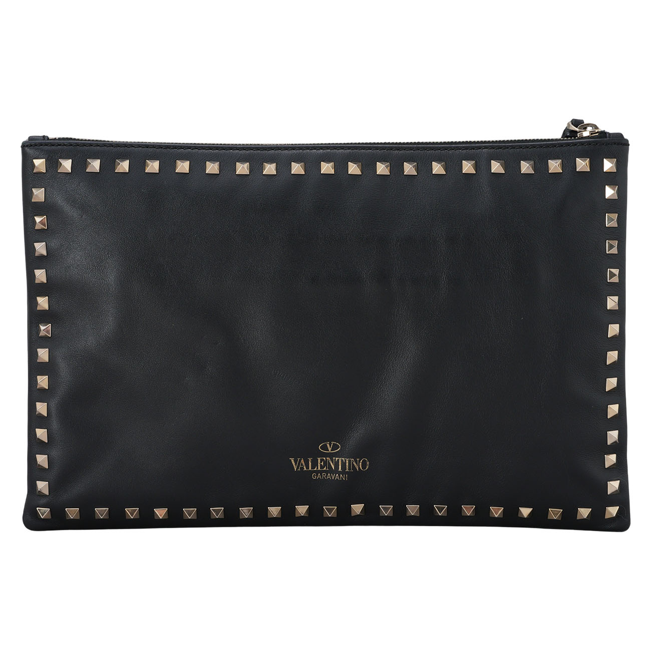 VALENTINO(USED)발렌티노 락스터드 클러치 블랙