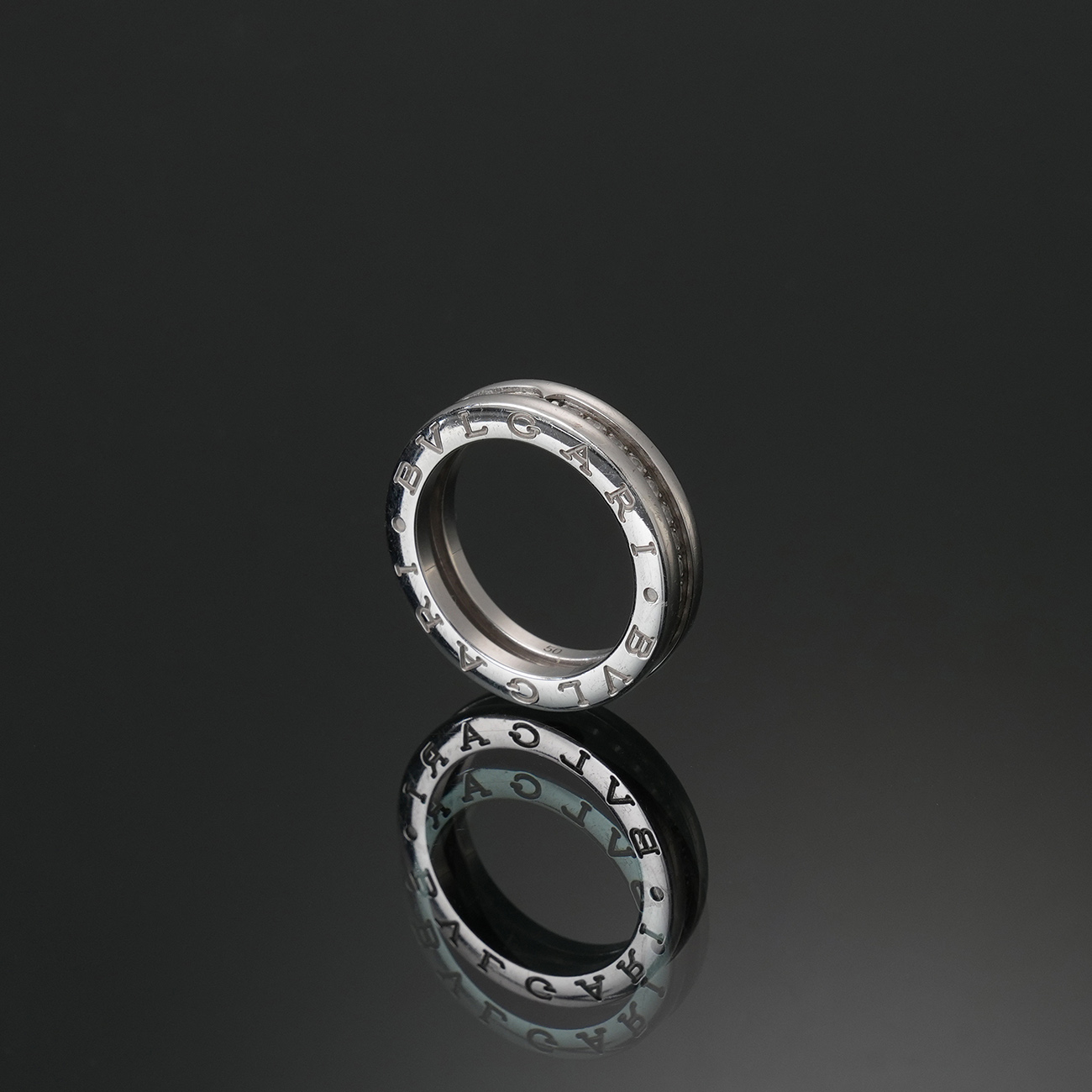 BVLGARI(USED)불가리 비제로원 1밴드 다이아 링 #50