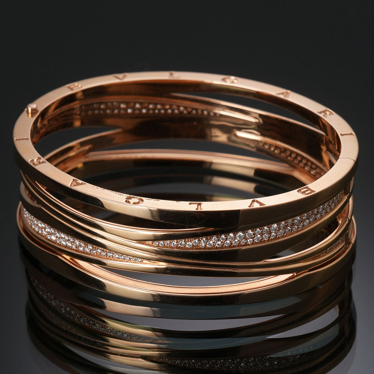 BVLGARI(USED)불가리 비제로원 레전드 다이아 뱅글 브레이슬릿#M