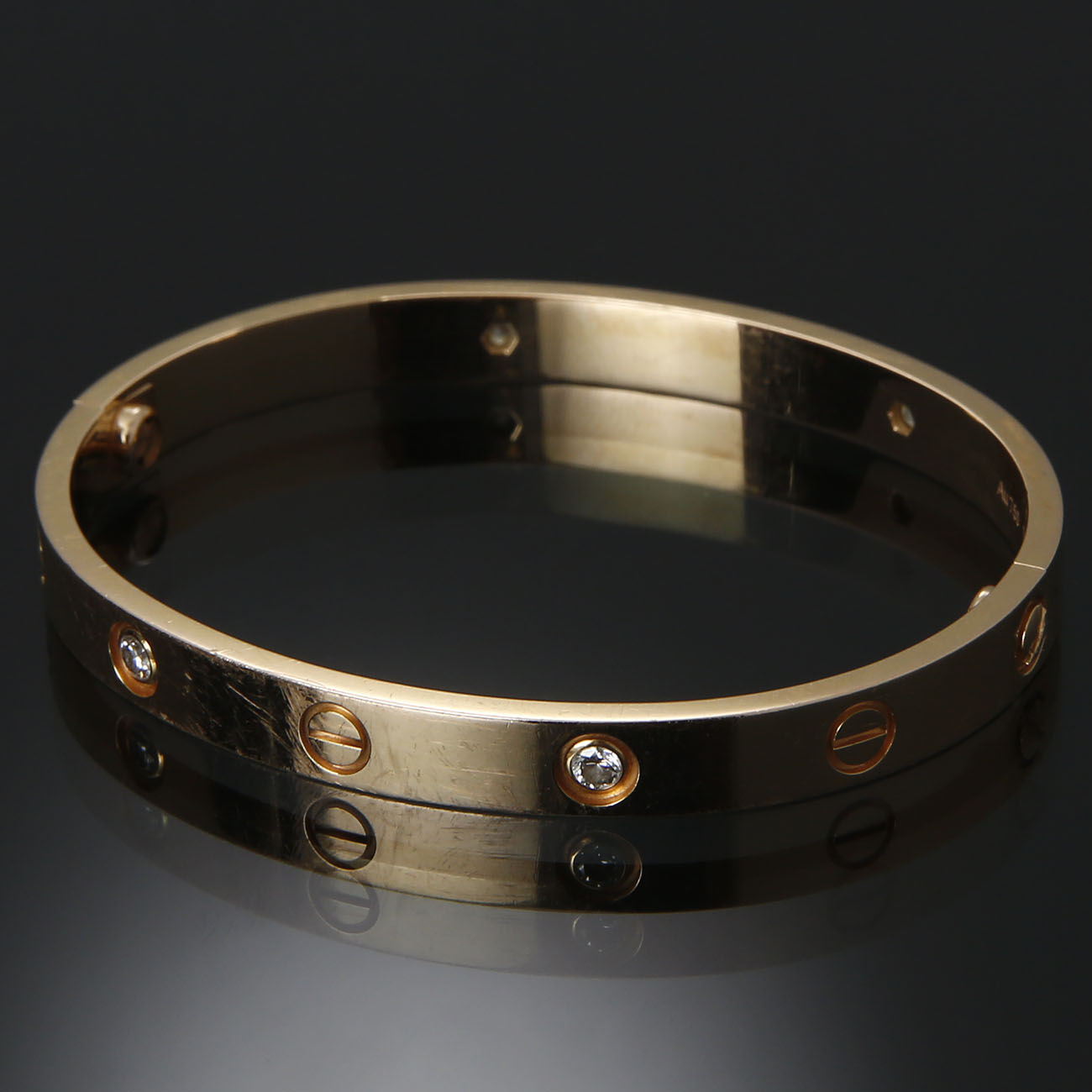CARTIER(USED)까르띠에 4P 다이아 러브 브레이슬릿 #17