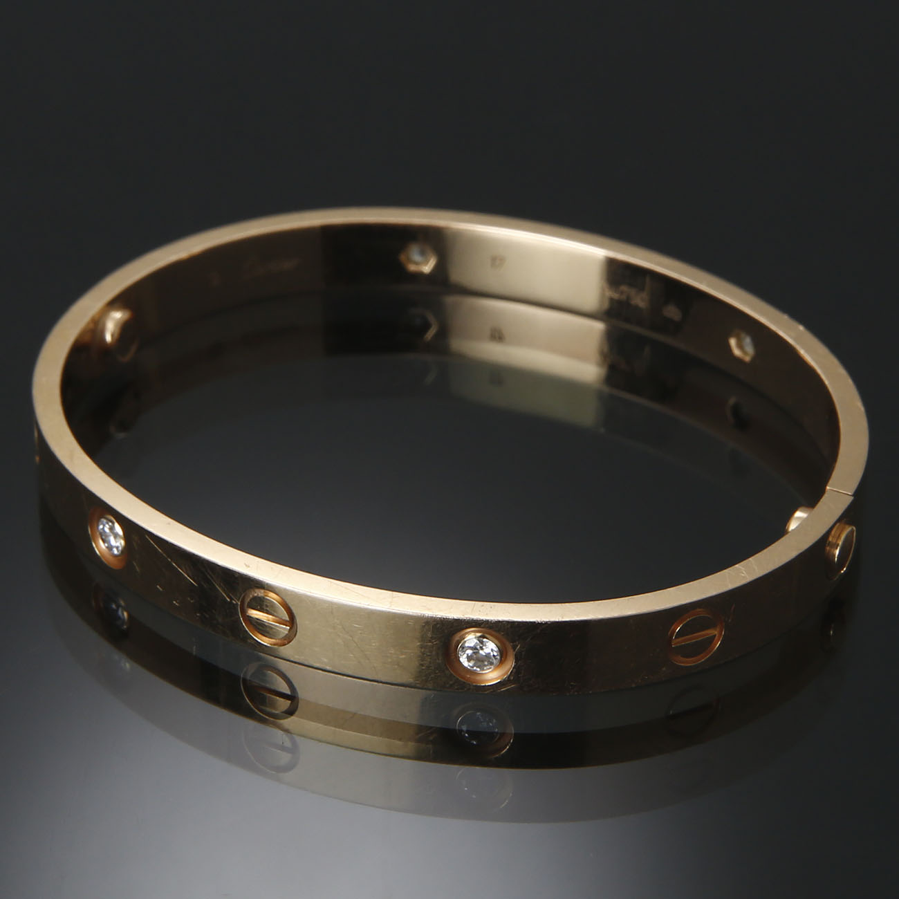 CARTIER(USED)까르띠에 4P 다이아 러브 브레이슬릿 #17