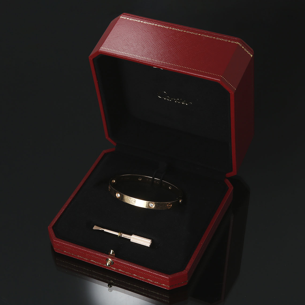 CARTIER(USED)까르띠에 4P 다이아 러브 브레이슬릿 #17