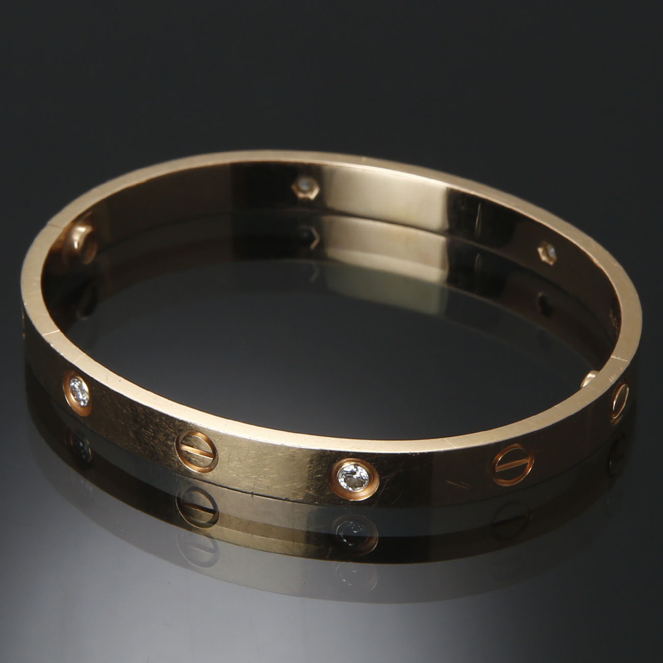 CARTIER(USED)까르띠에 4P 다이아 러브 브레이슬릿 #17