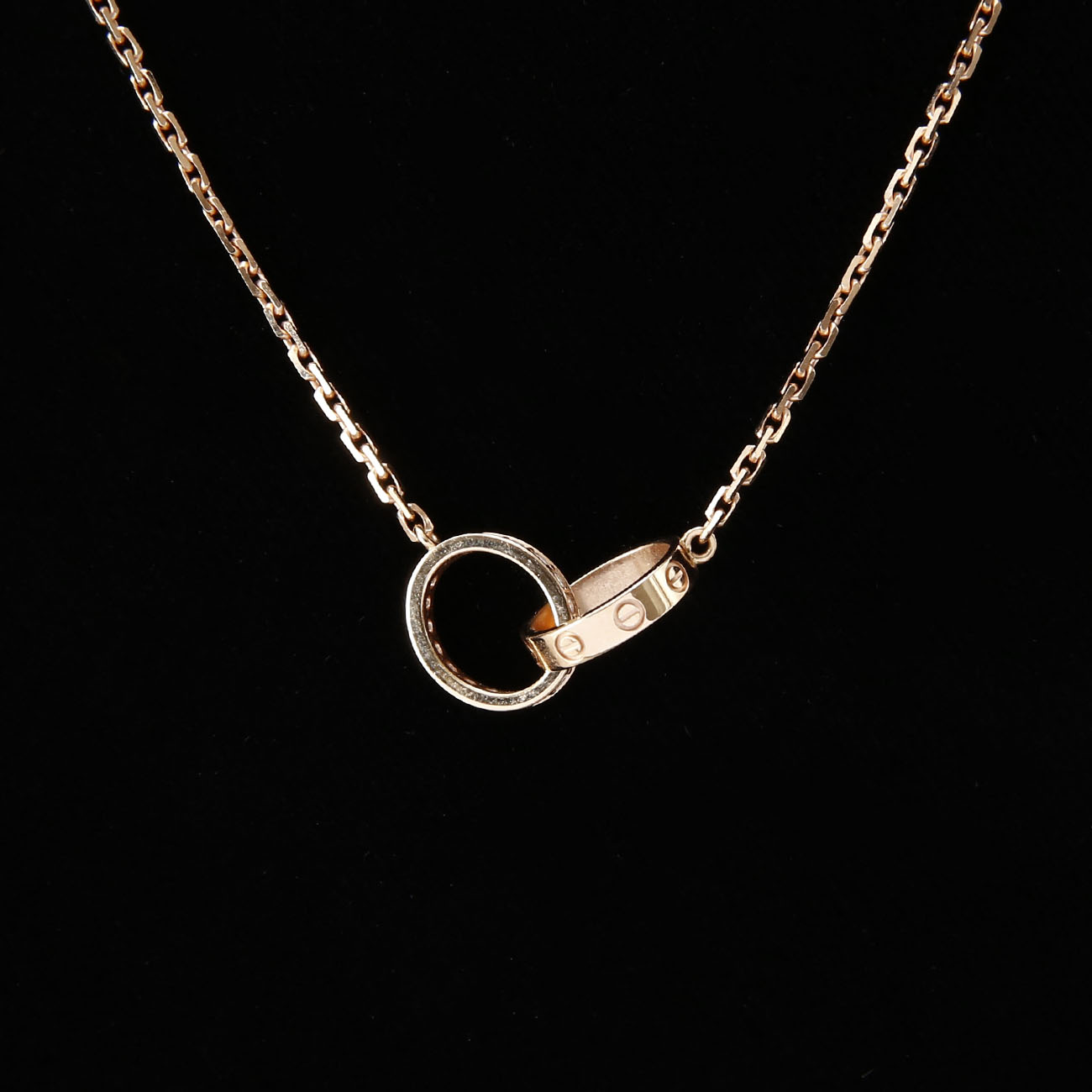 CARTIER(USED)까르띠에 다이아 러브 네크리스