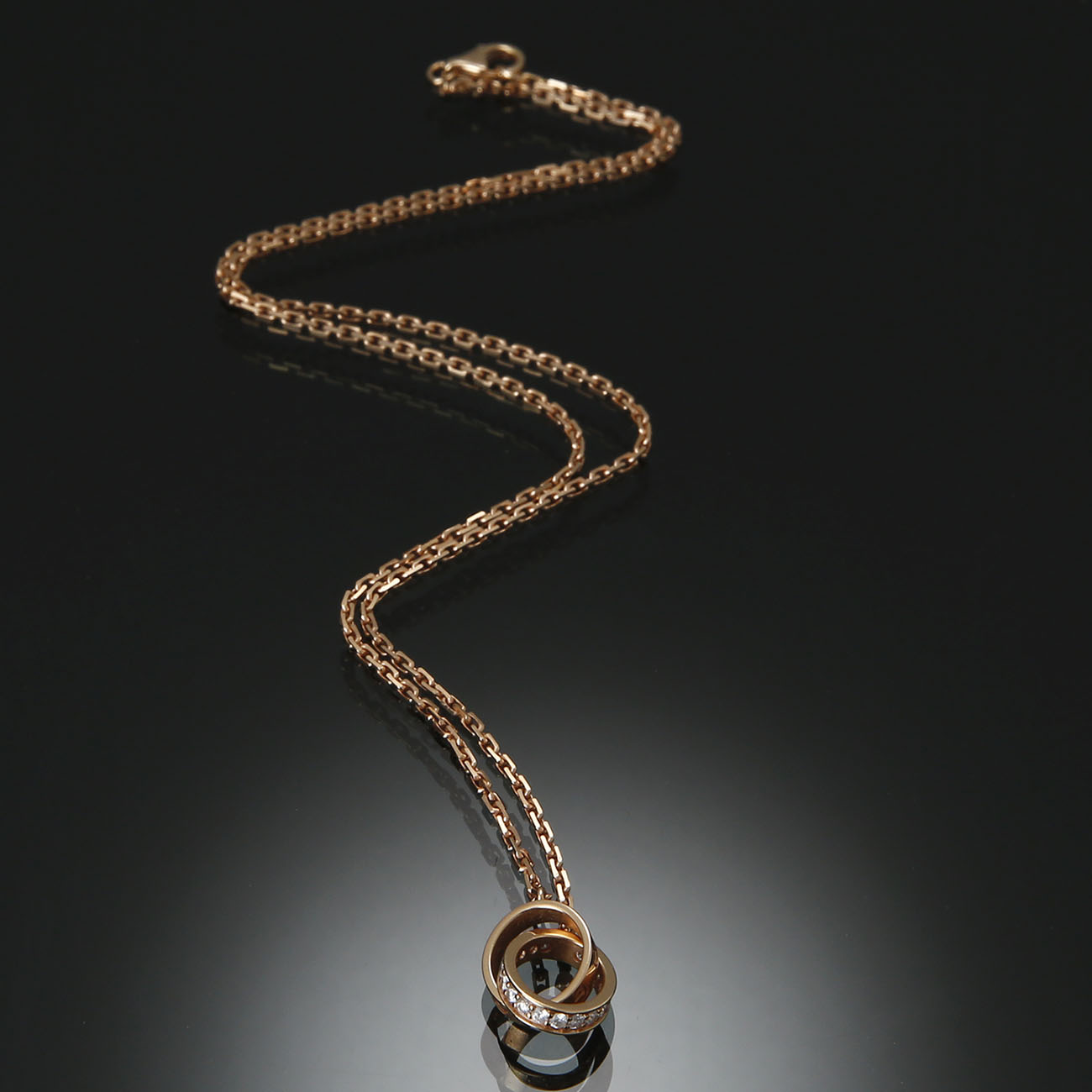 CARTIER(USED)까르띠에 다이아 러브 네크리스