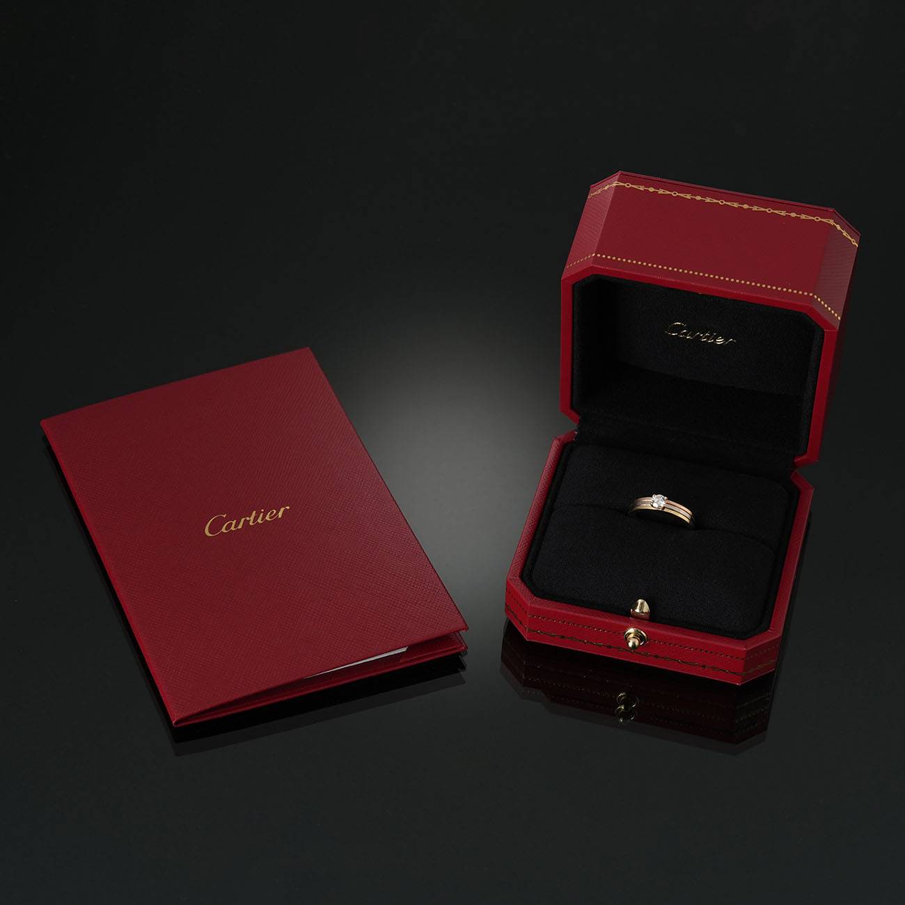 CARTIER(USED)까르띠에 방돔 루이 솔리테어 웨딩밴드 #48