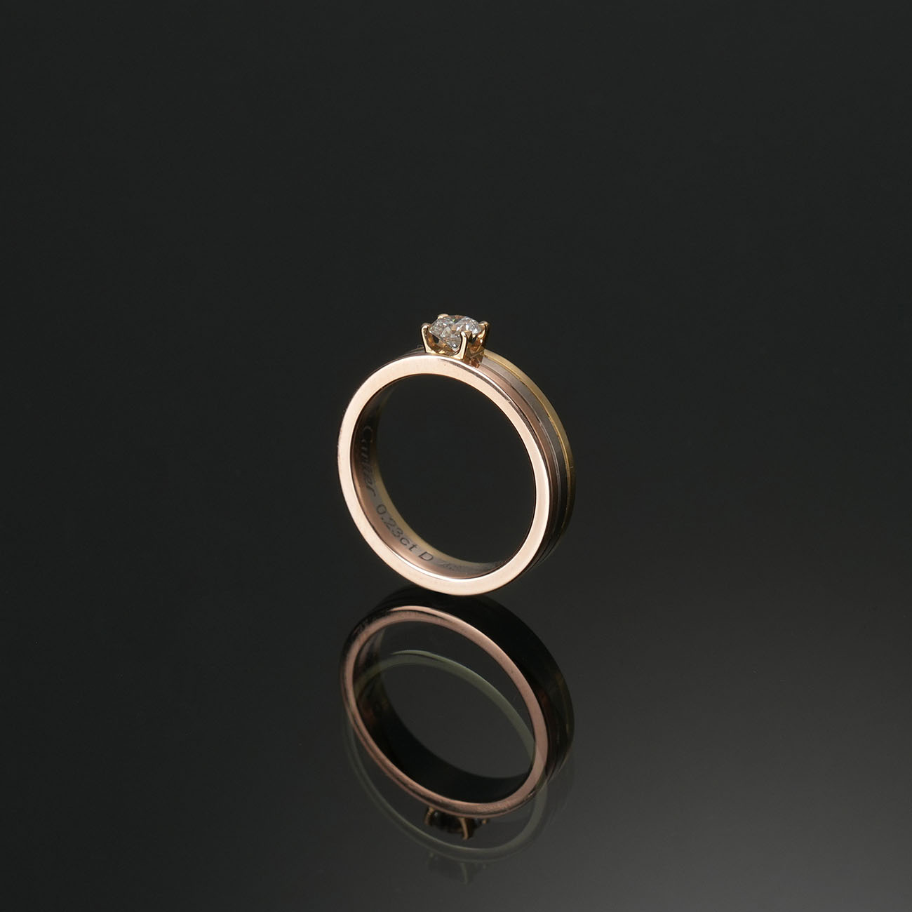 CARTIER(USED)까르띠에 방돔 루이 솔리테어 웨딩밴드 #48