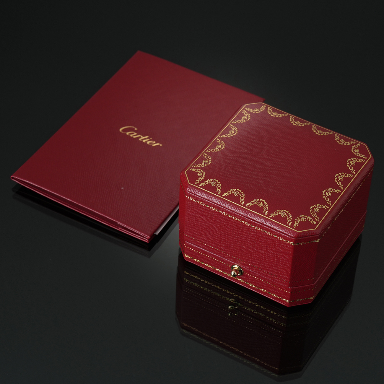 CARTIER(USED)까르띠에 플래티늄 1P 링 #65
