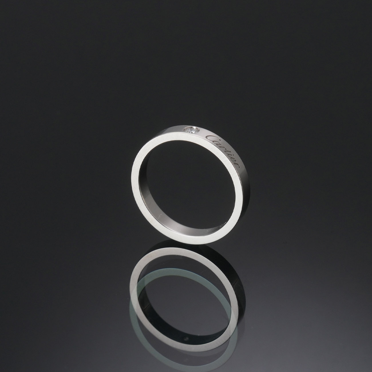 CARTIER(NEW)까르띠에 C 드 까르띠에 웨딩밴드WG 3mm #51