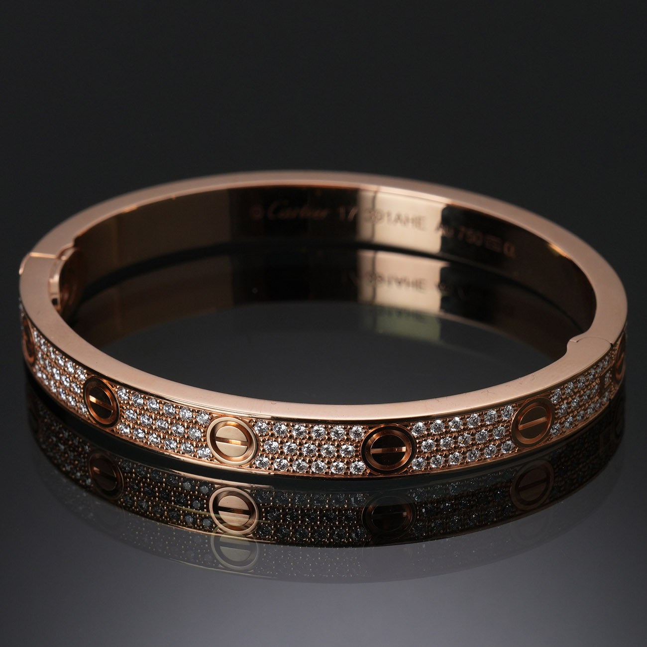 CARTIER(NEW)까르띠에 파베 러브 브레이슬릿#17 (새상품)
