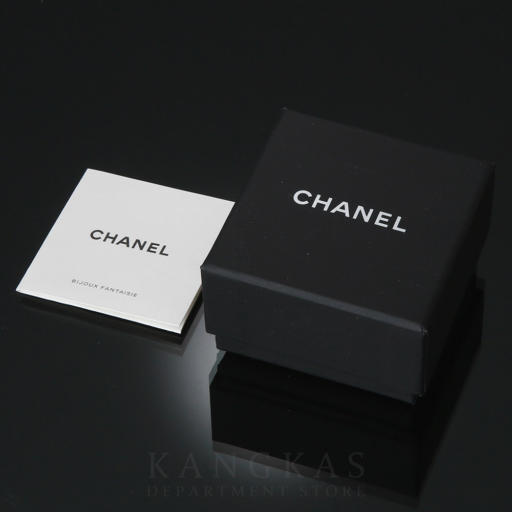 CHANEL(USED)샤넬 진주 크리스탈 CC로고 이어링