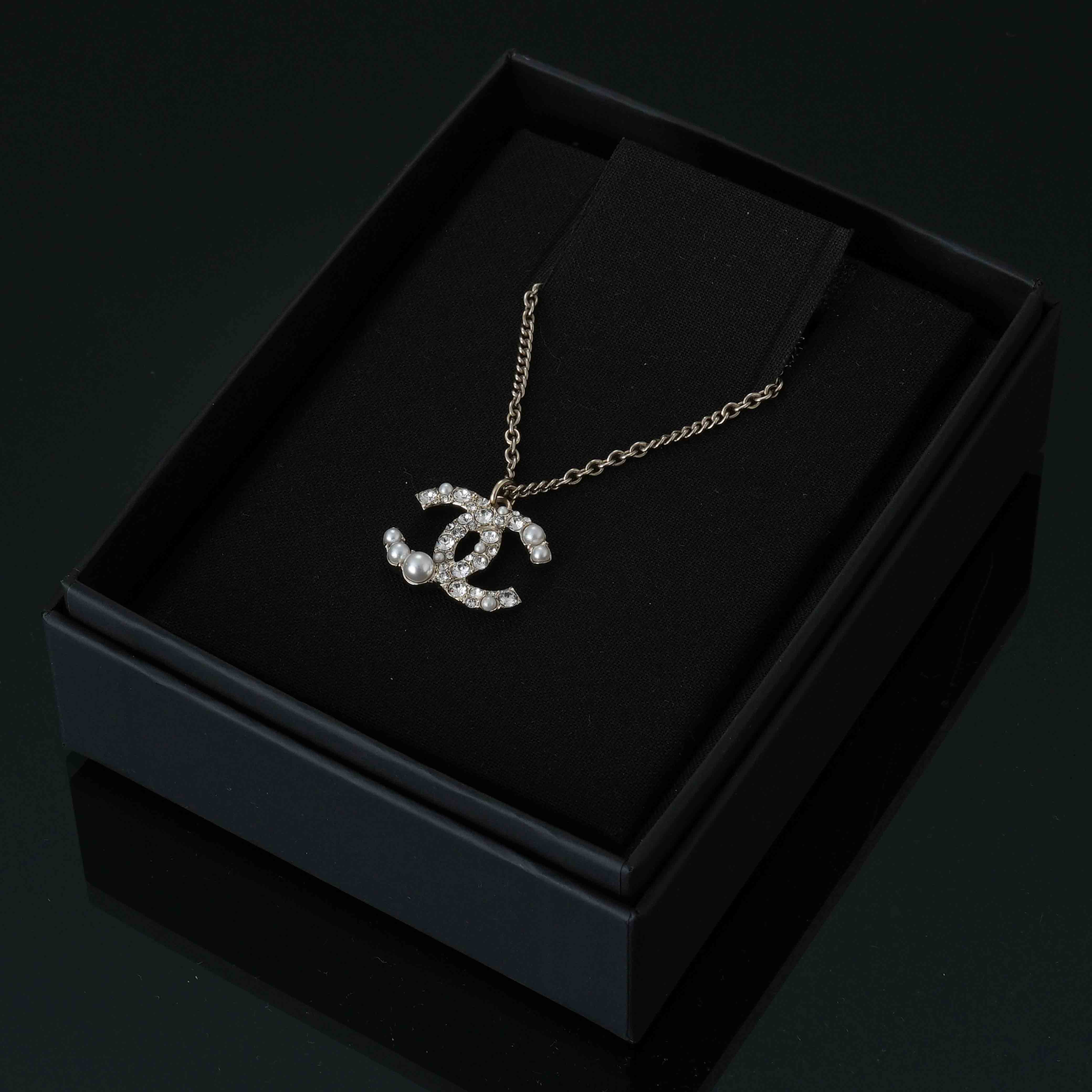 CHANEL(USED)샤넬 CC로고 진주 네크리스