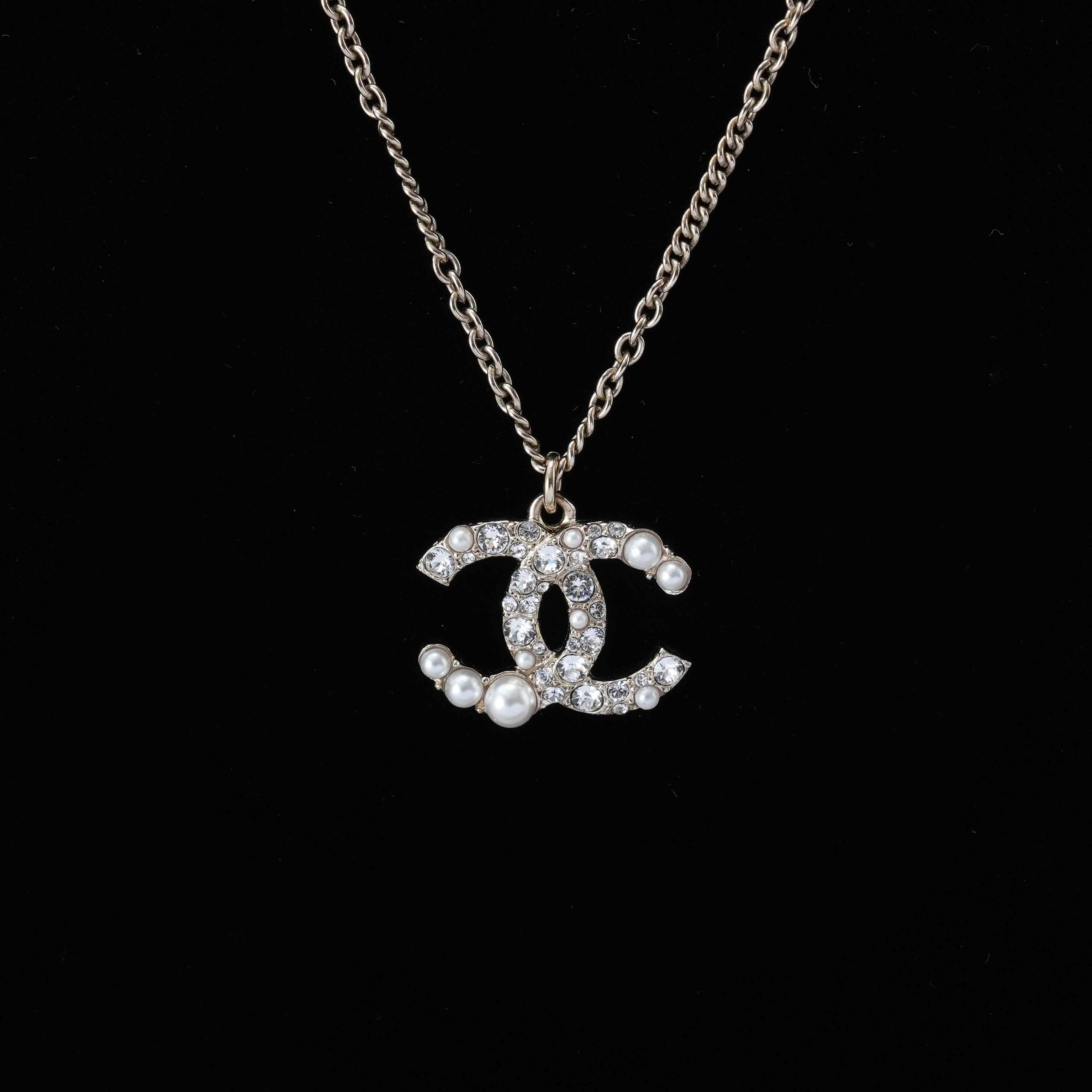 CHANEL(USED)샤넬 CC로고 진주 네크리스