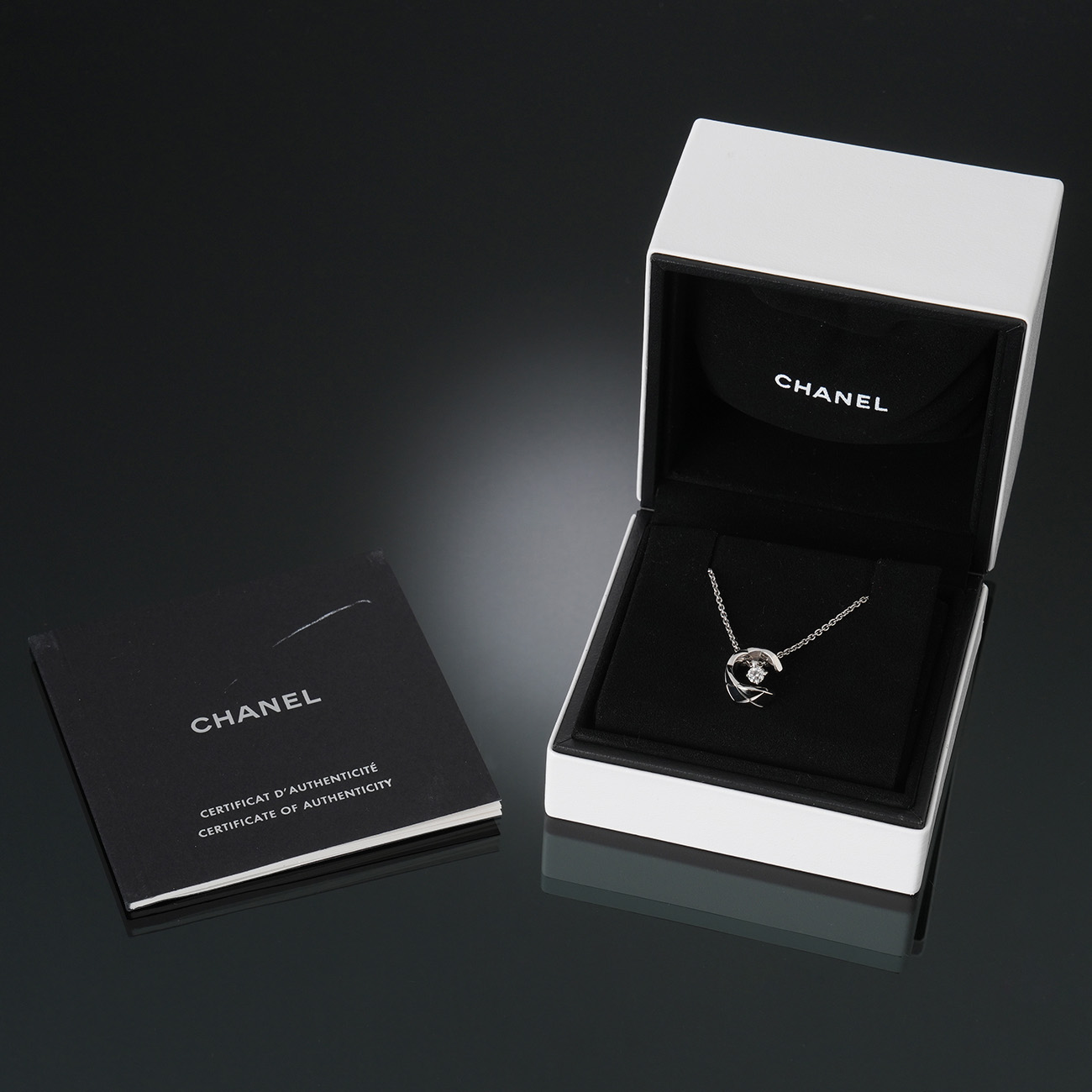 CHANEL(USED)샤넬 J12104 다이아 코코 네크리스