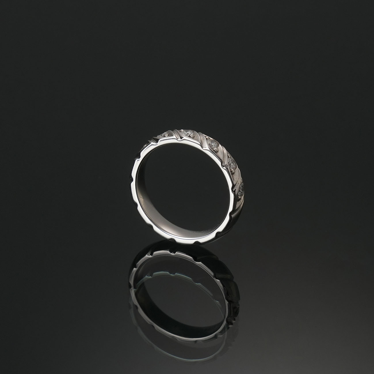 CHAUMET(USED)쇼메 토르사드 다이아 웨딩밴드 #49