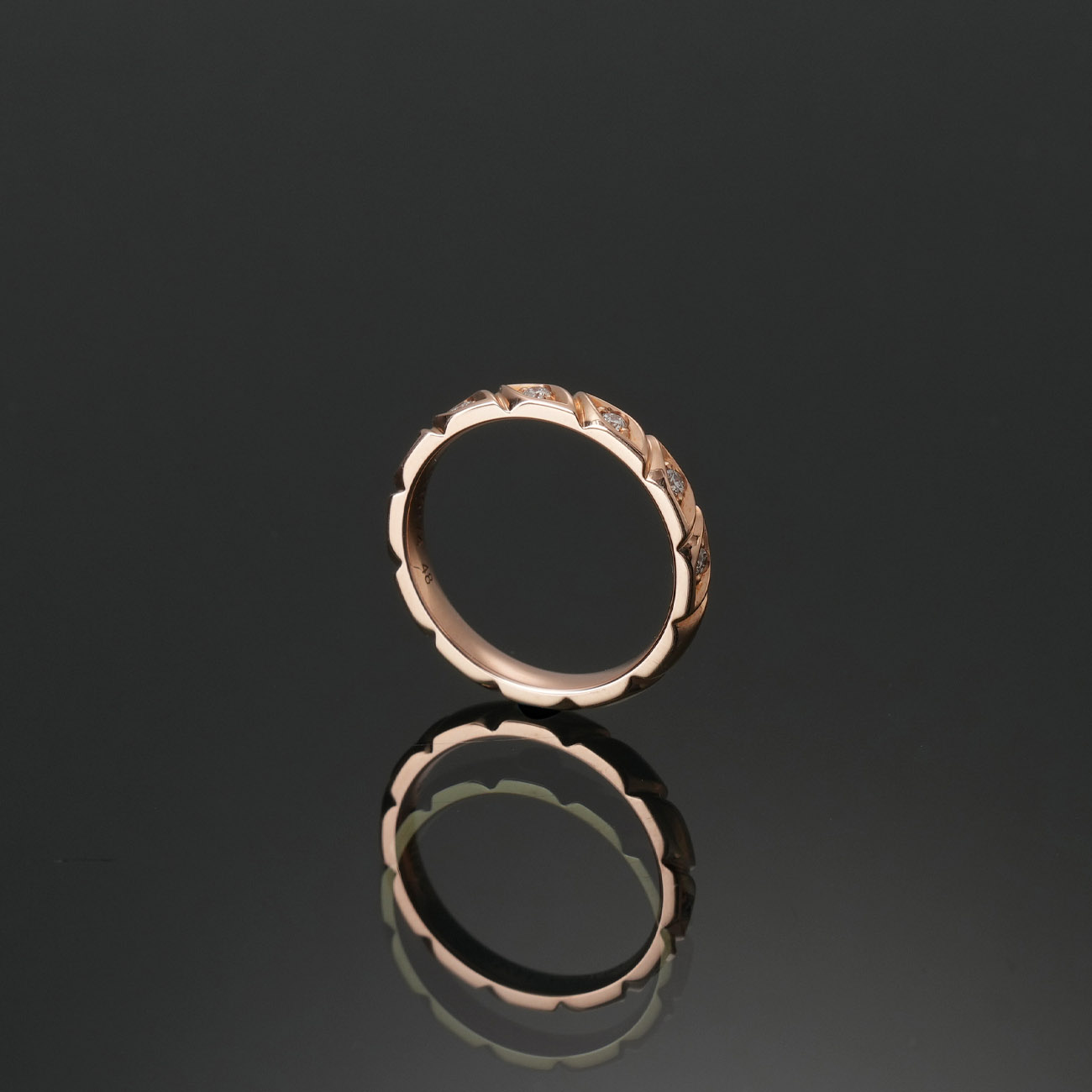 CHAUMET(USED)쇼메 토르사드 8다이아 링#48