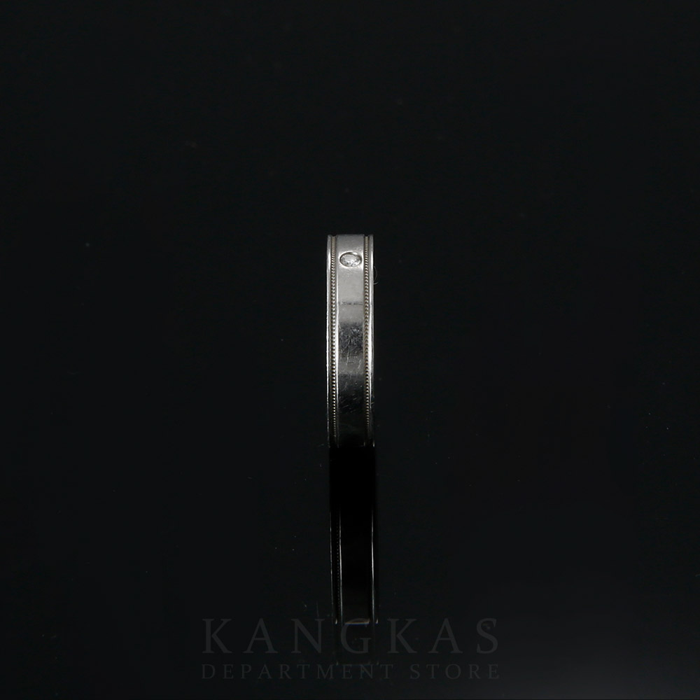 TIFFANY(USED)티파니앤코 에센셜밴드 1P 다이아 더블 밀그레인 #47