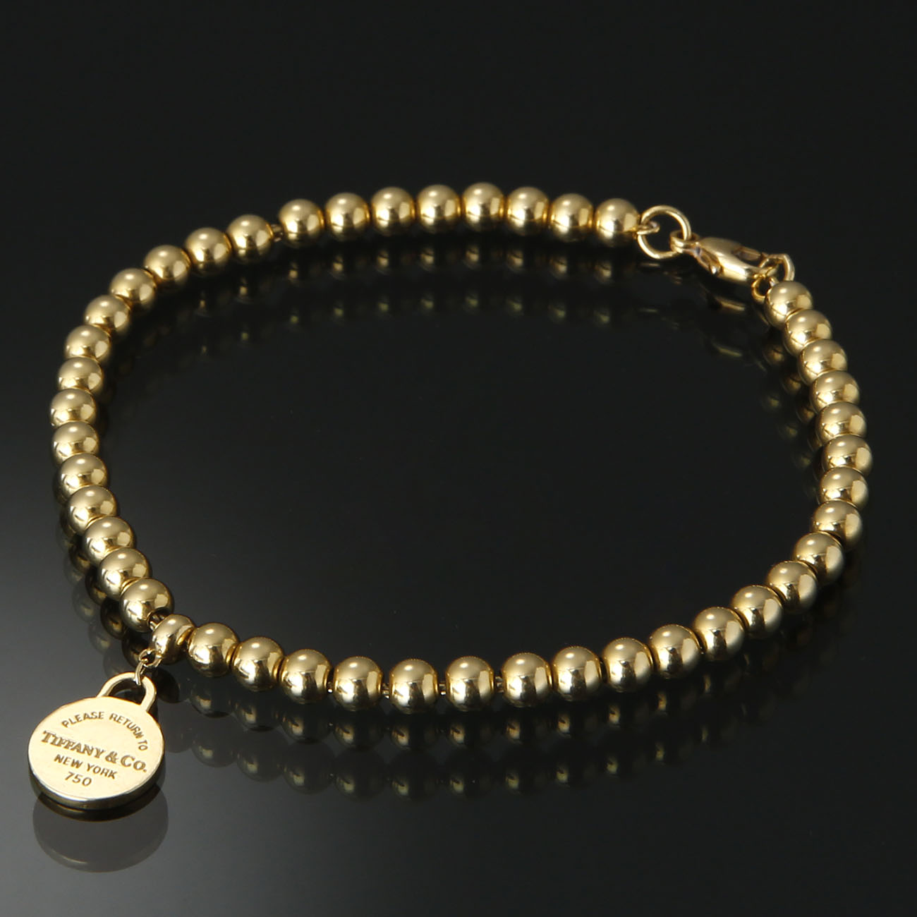 CARTIER(USED)티파니 태그 비드 브레이슬릿