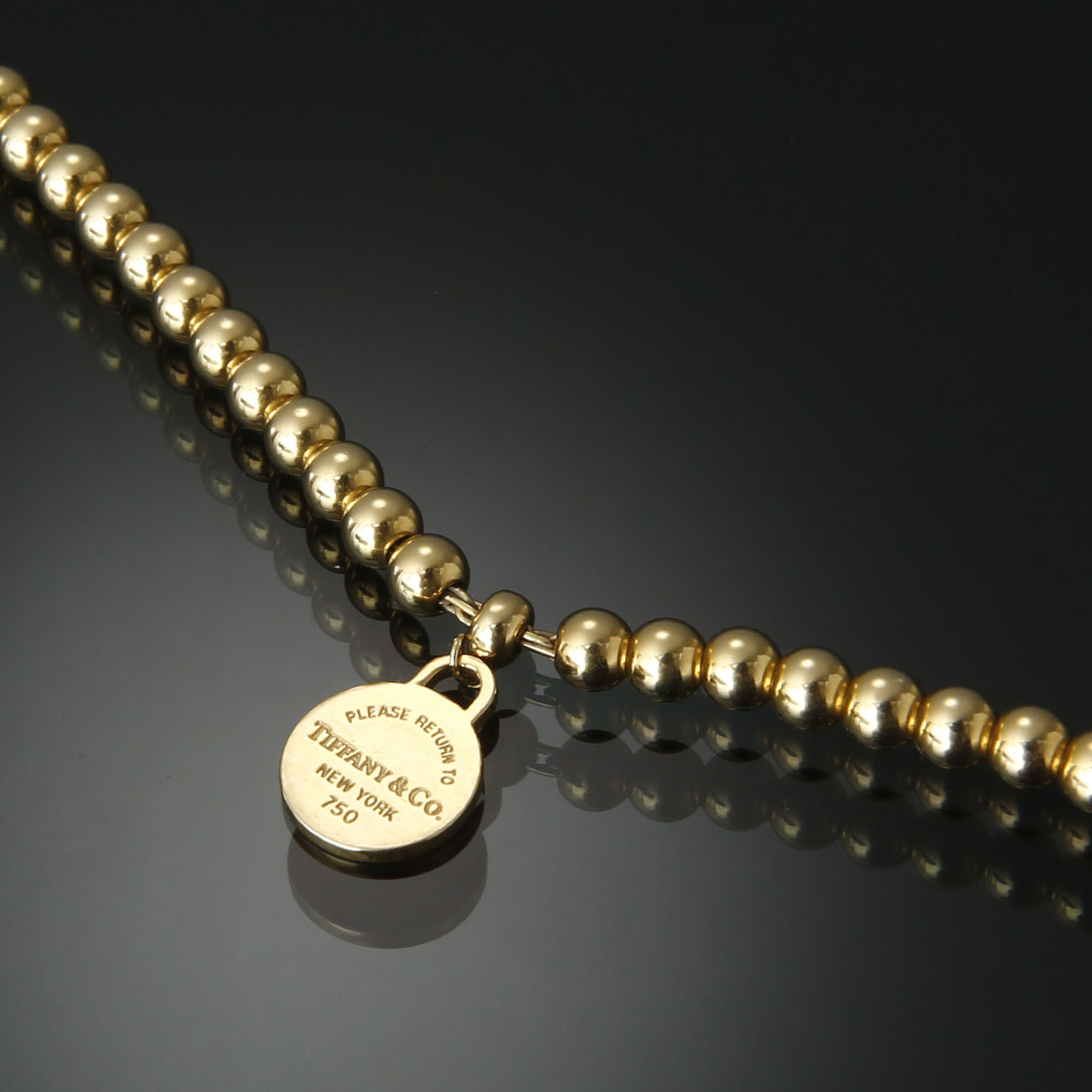 CARTIER(USED)티파니 태그 비드 브레이슬릿