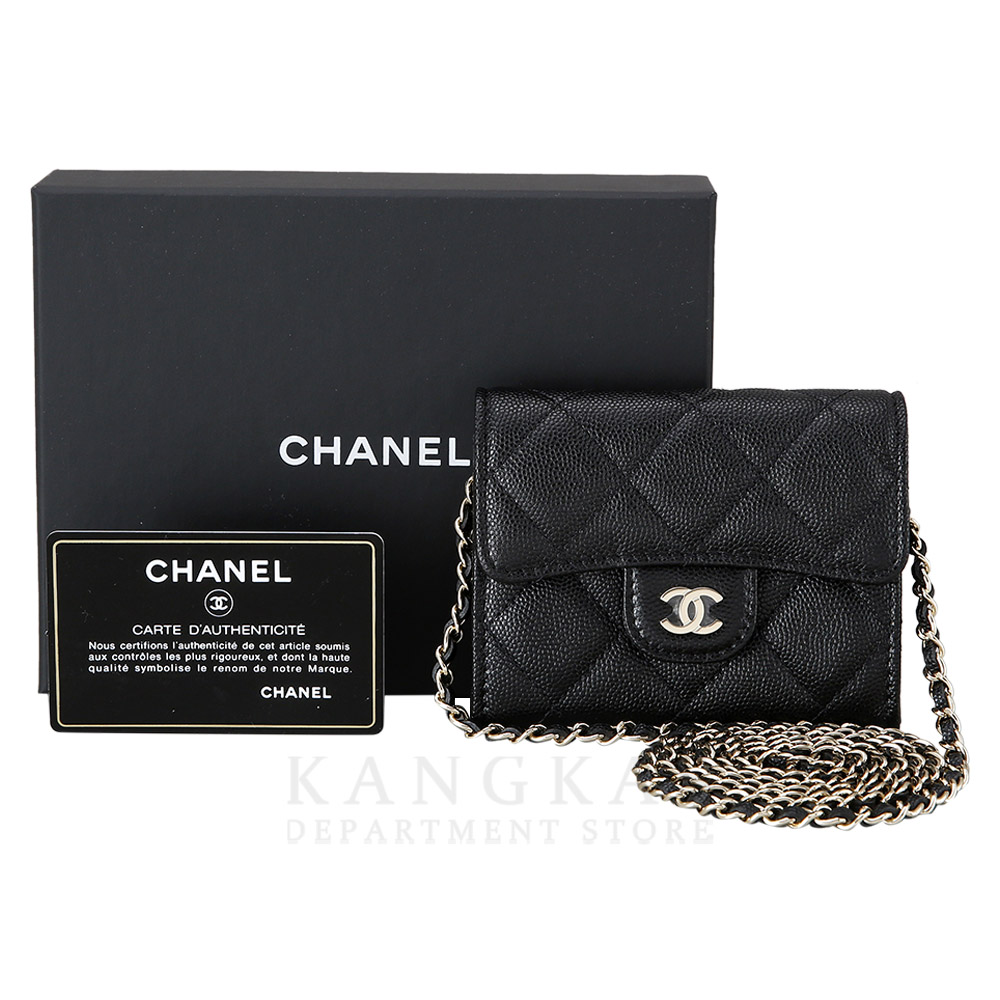 CHANEL(USED)샤넬 클래식 체인 카드지갑 AP0238