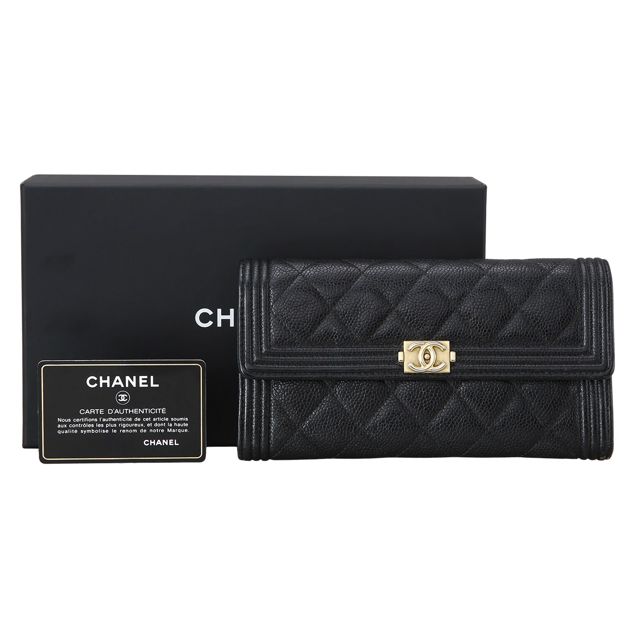CHANEL(USED)샤넬 보이샤넬 장지갑